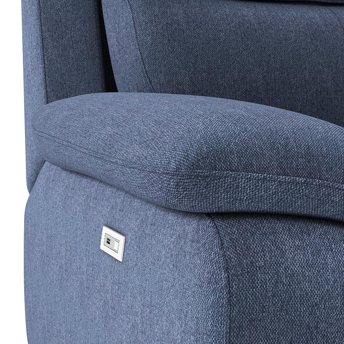 Emila One Seater Motorized Recliner in Blue Colour
