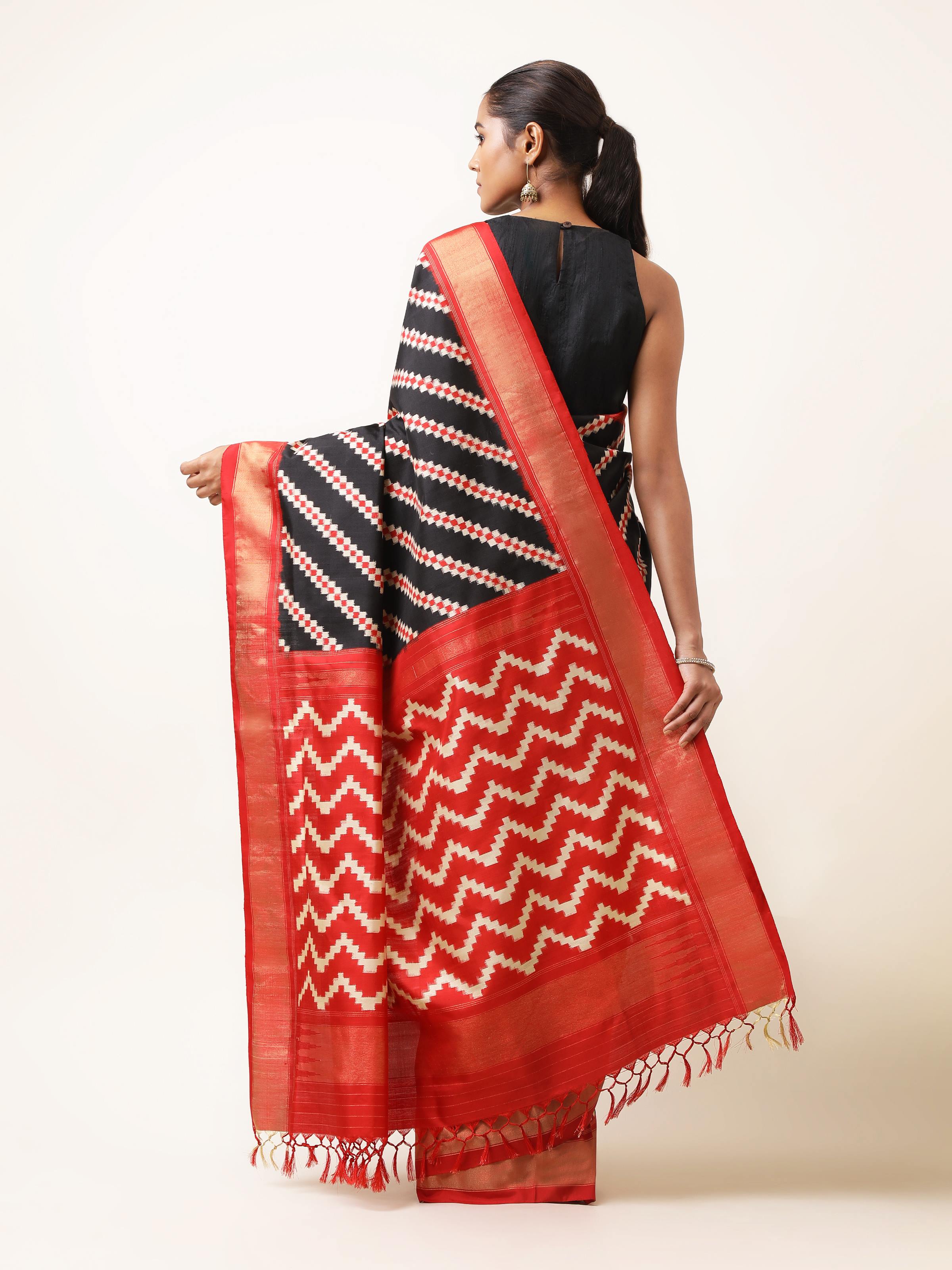 Front view of pink silk Chikankari kurta set (3 pcs) featuring delicate hand embroidery.