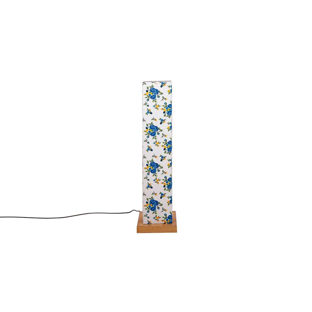 Moon Multicolour Cotton Shade Floor Lamp