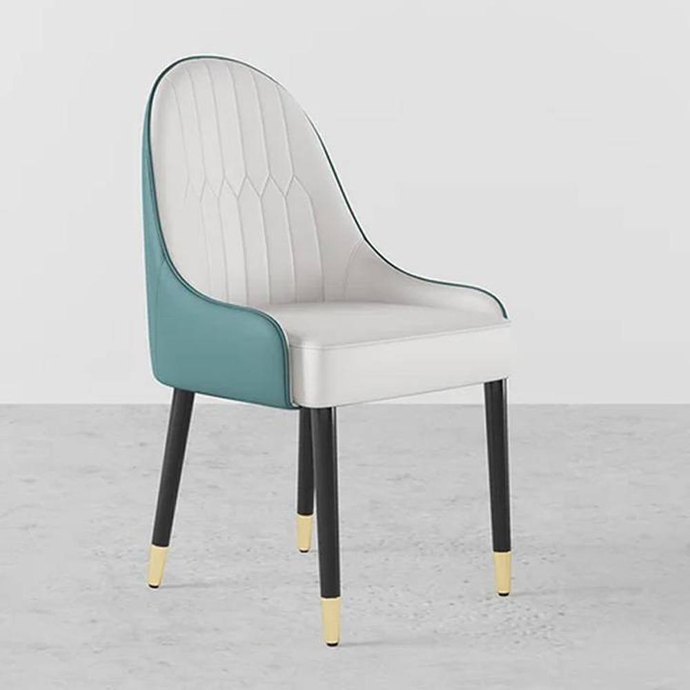 Lili Accent Chair in Cream & Blue Colour