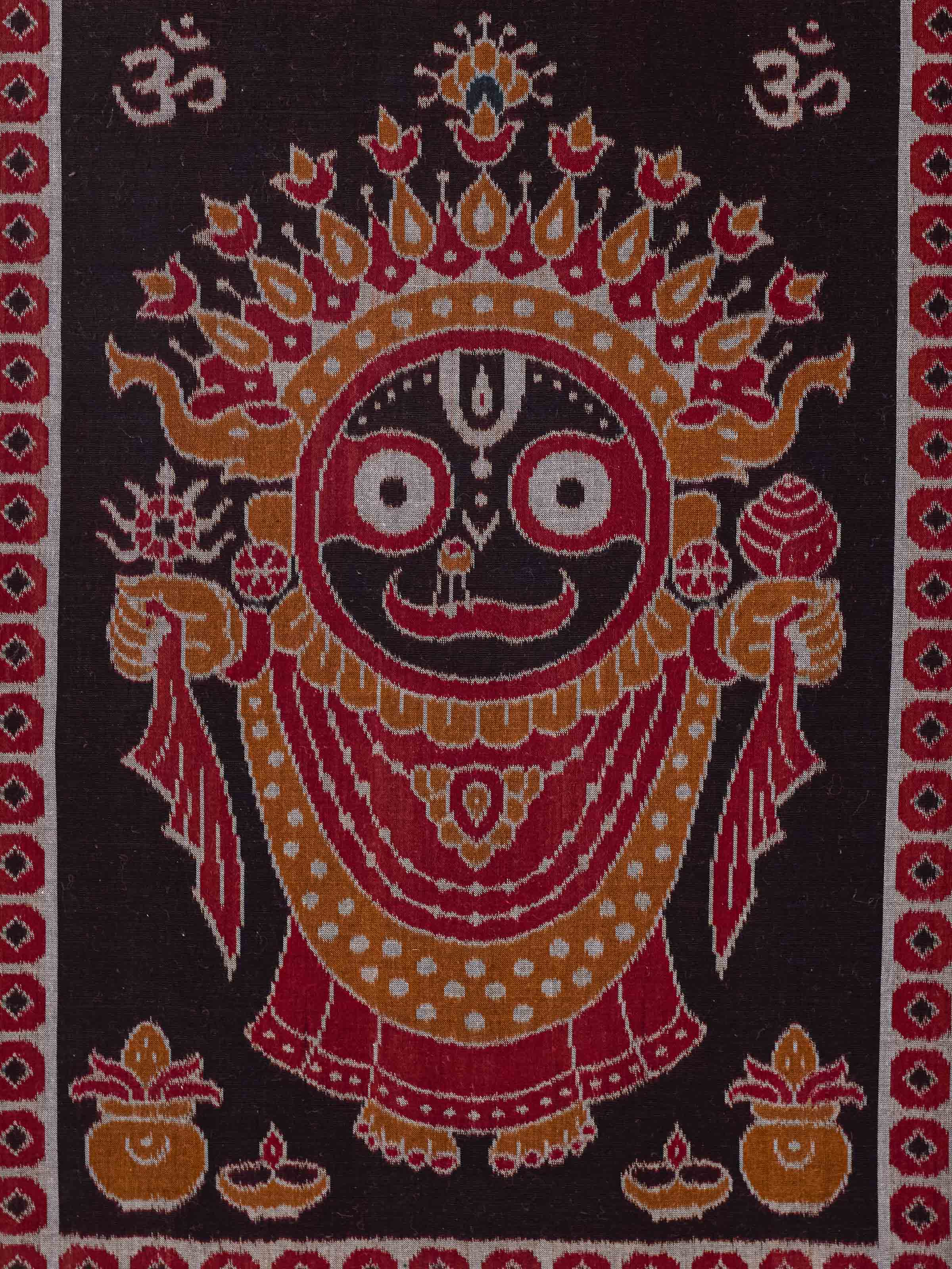 Jagannath Ikat Silk Wall Hanging