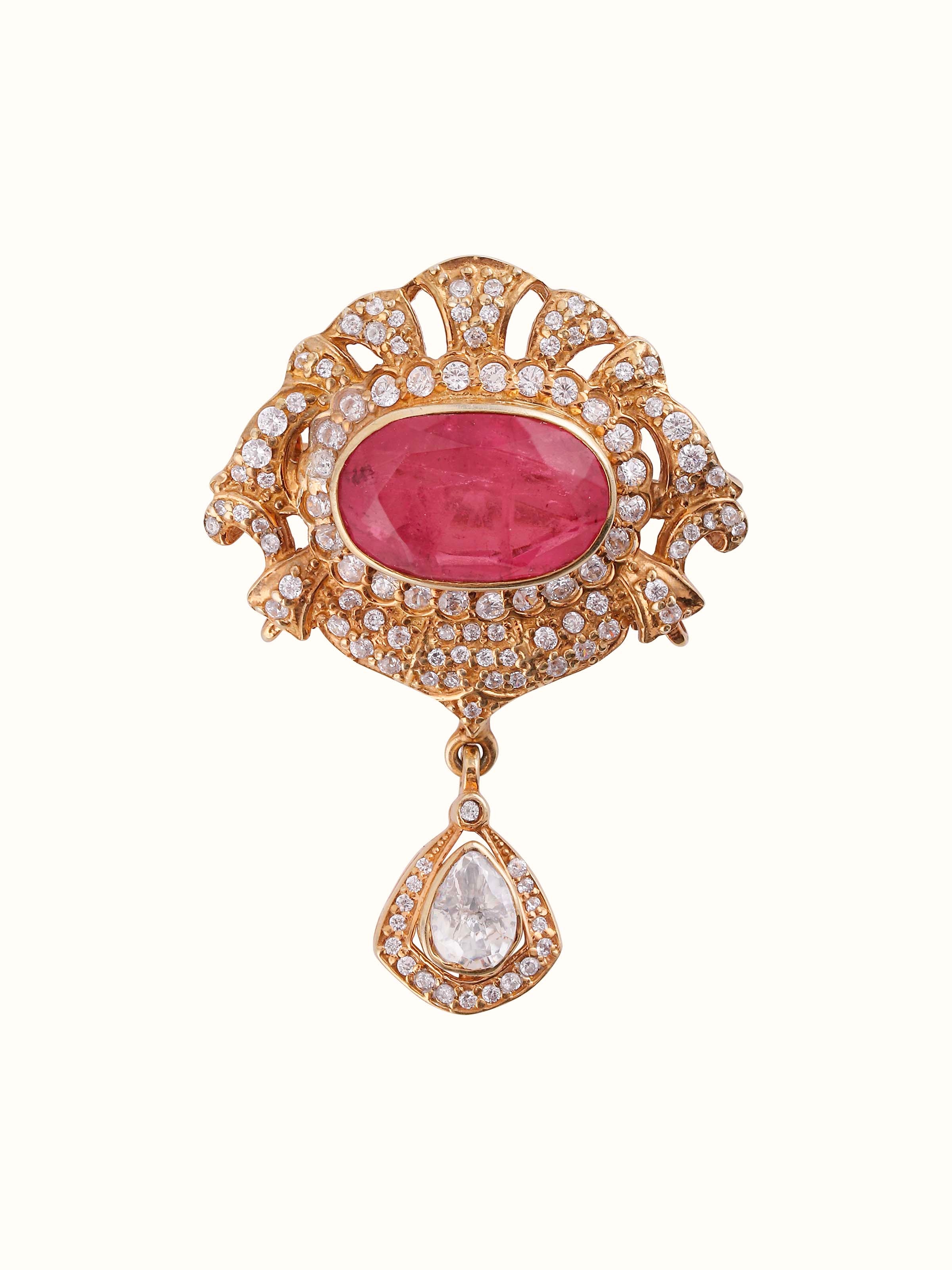 Front view of Silver Smithing Brooch Pin