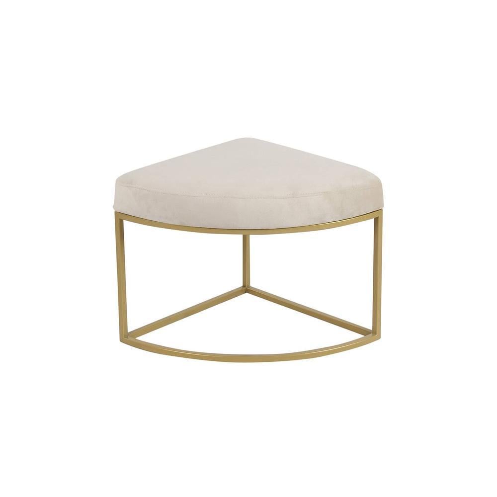Benton Nesting Clear Glass Coffee Table Set With 4 Stools In Gold Finish