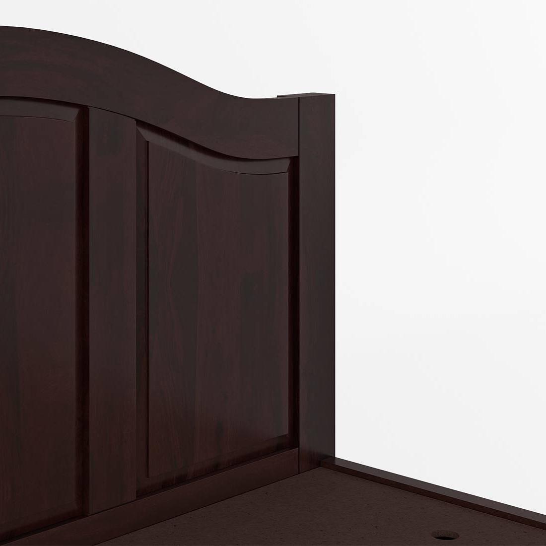 Ballito Solid Wood King Size Box Storage Bed In Mahogany Finish