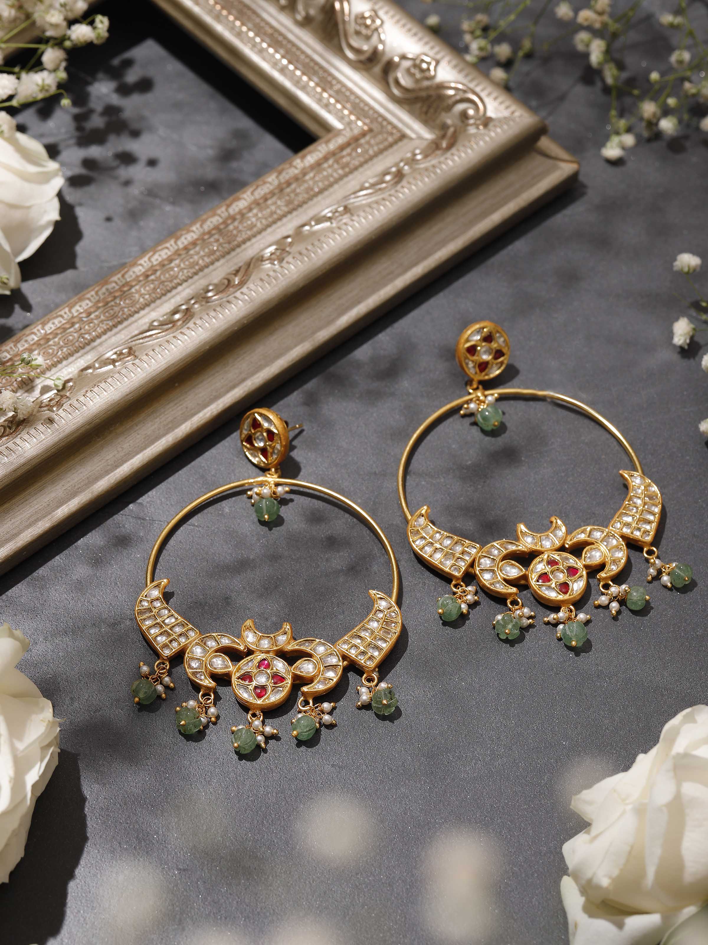 Second lifestyle view highlighting silver texture and ornate detailing