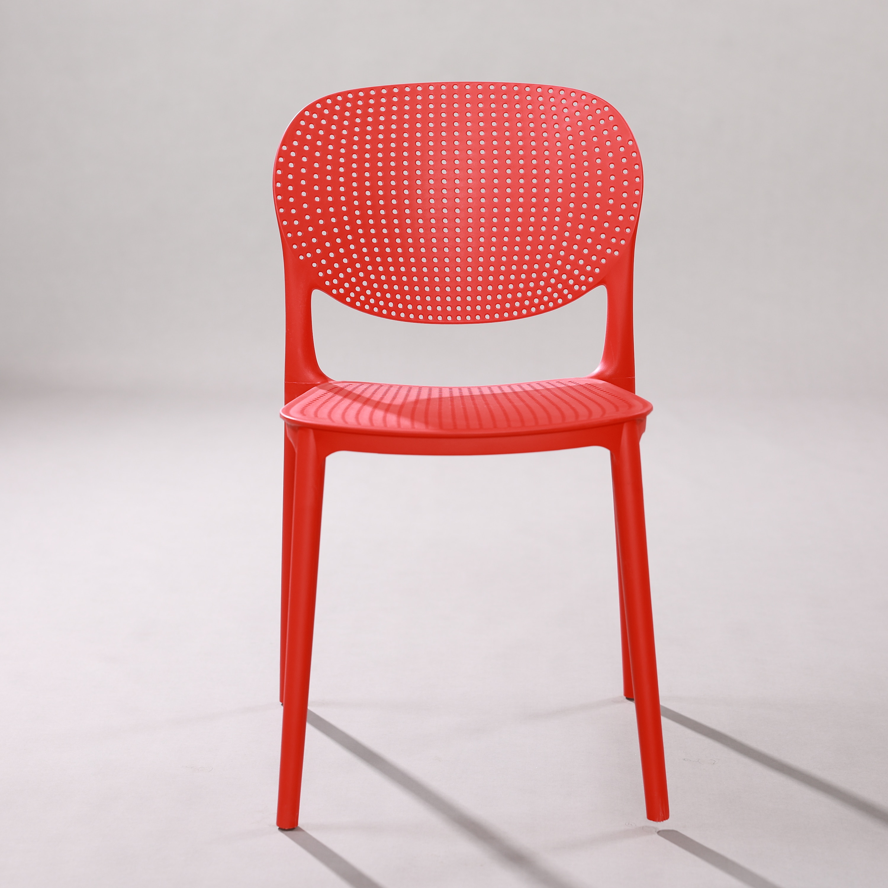 Kepler Brooks Serena Cafeteria Dining Chair in Red Colour - Kepler Brooks