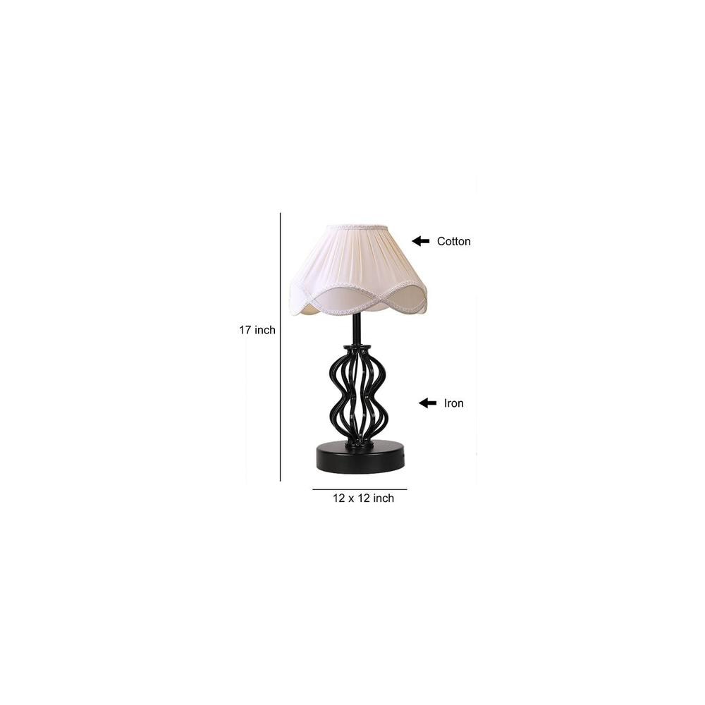 Melissa Vintage off-white Shade Table lamp with Iron Base