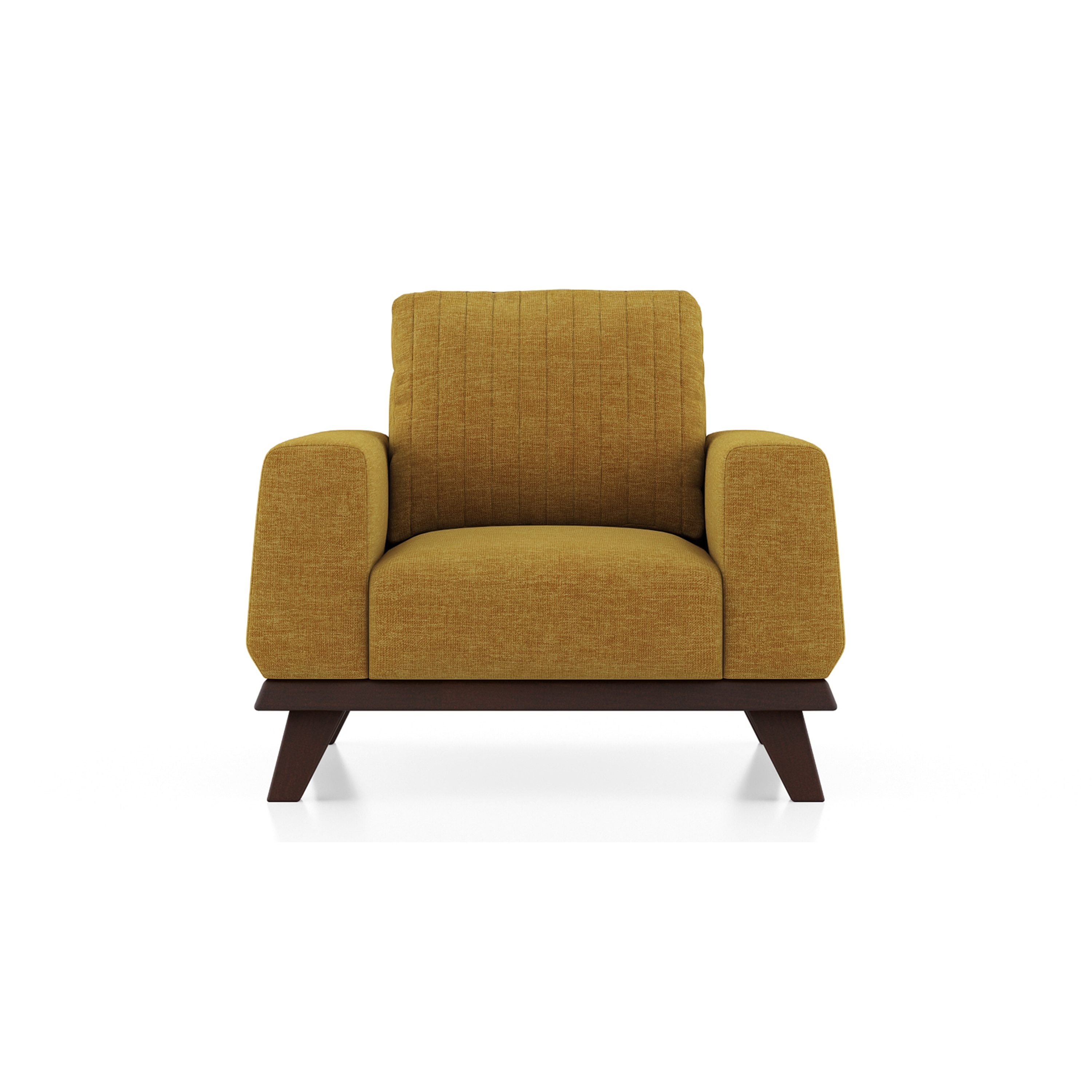 Granada Essential 1 Seater Fabric Sofa In Ochre