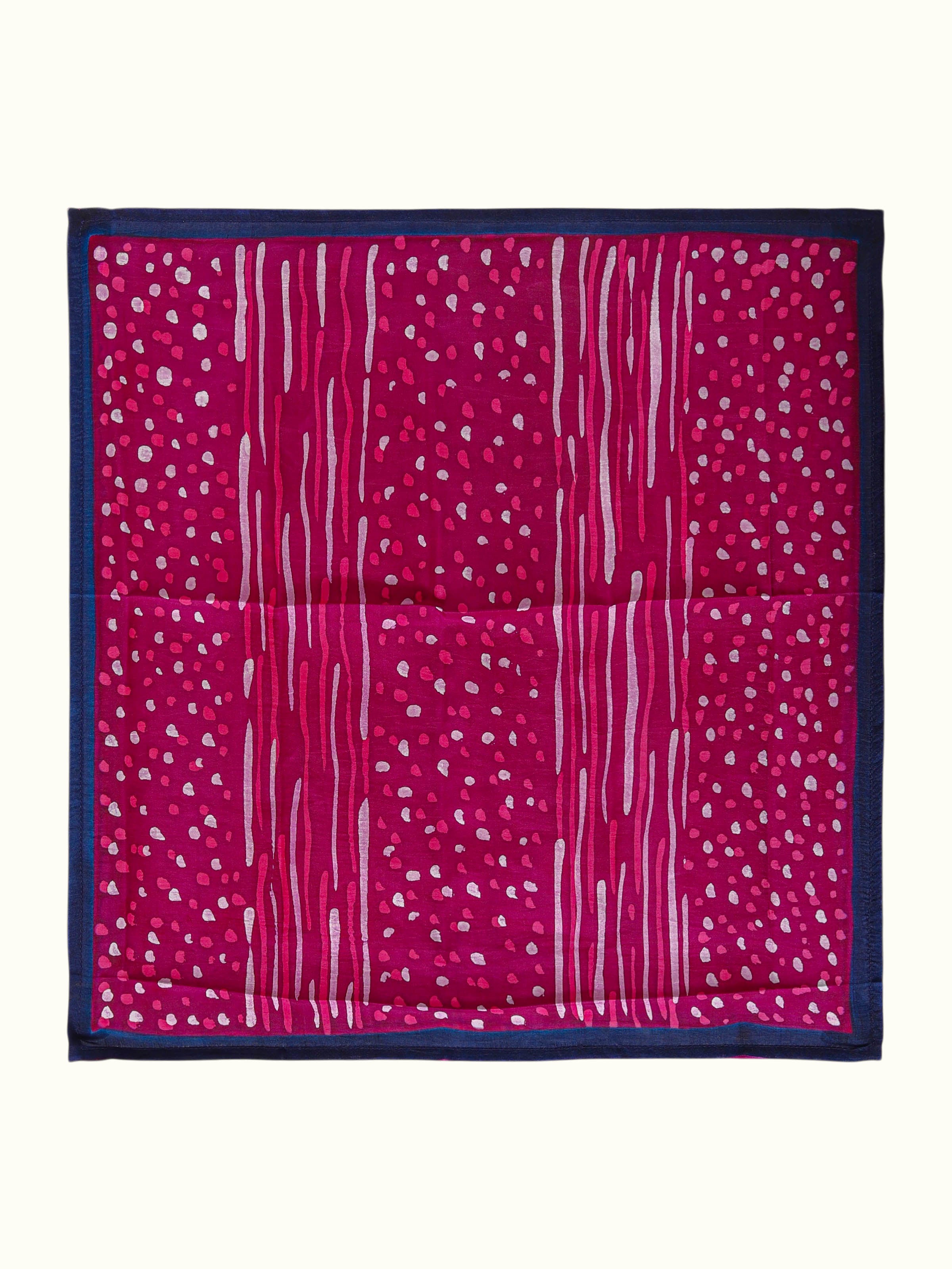 Assorted Silk Discharge Block Printed Pocket Squares (3Pcs)