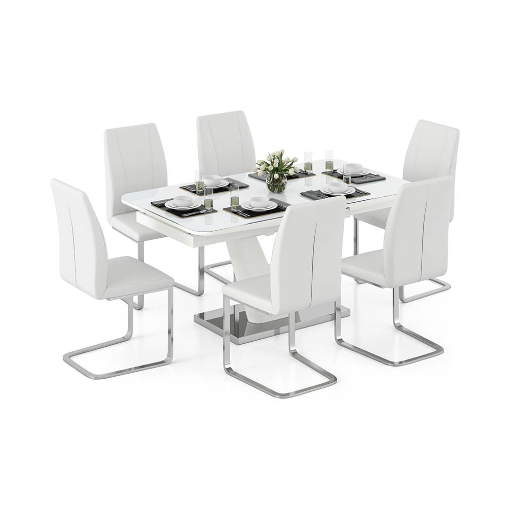 Seneca Dining Chair Set Of 2 In White Finish
