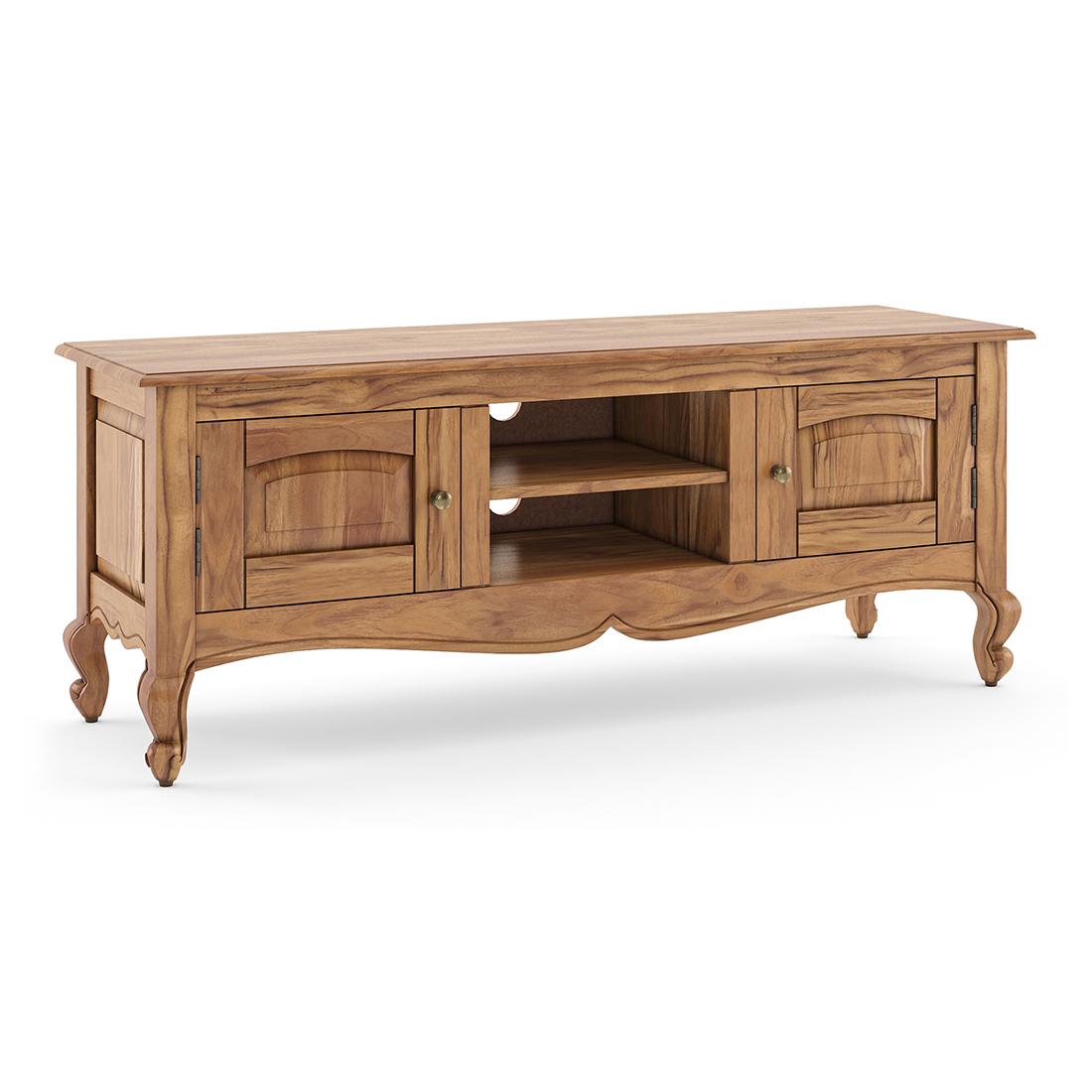Taahira Tv Unit in Natural Teak finish