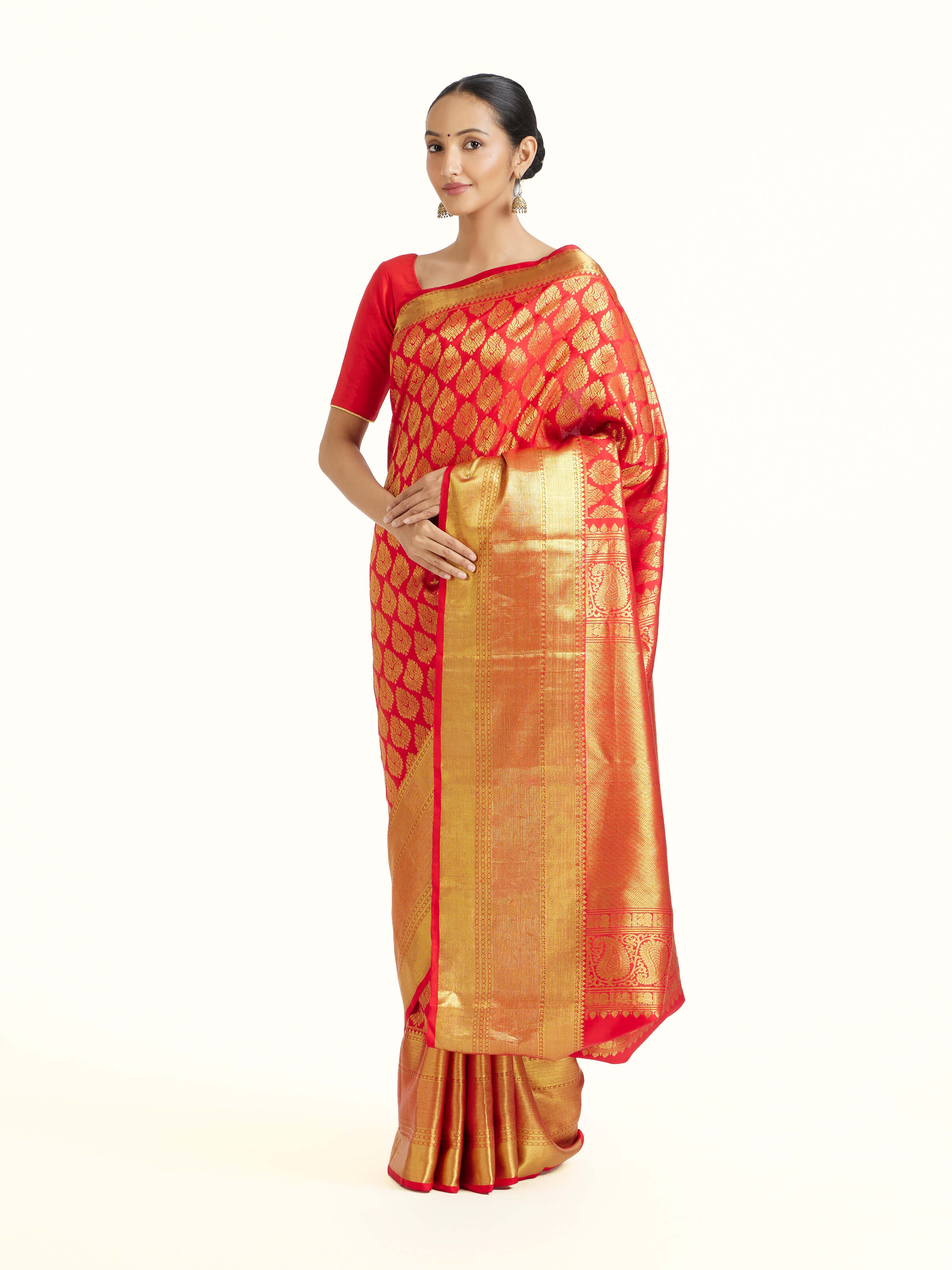 Red Silk Dharmavaram Saree
