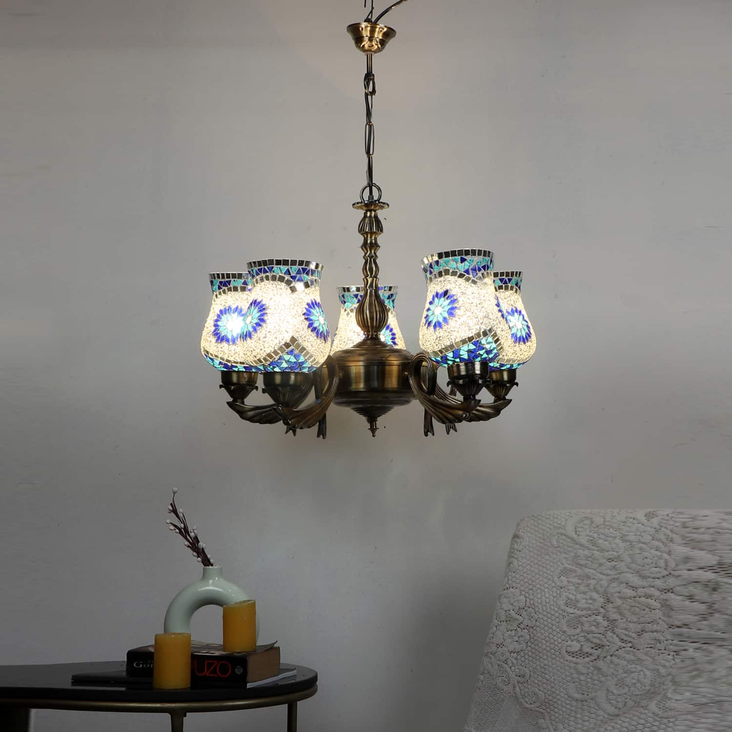 Devansh Metal Electric Wall Light in Grey Colour with Grey Shade Count of 1 Light