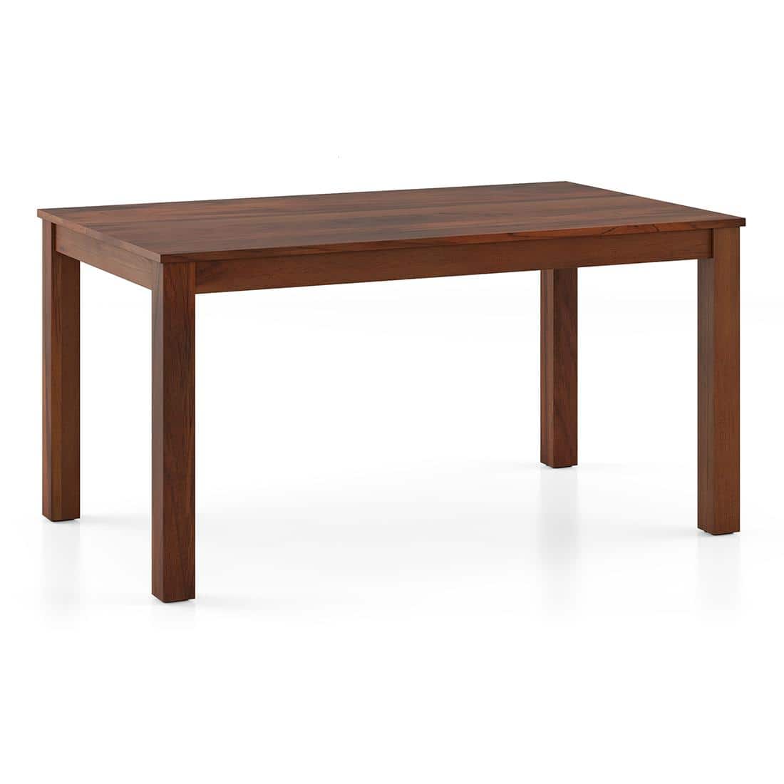 Arlo Teak Wood 6 Seater Dining Table Finish - Teak with Tessa Dining Chairs Set