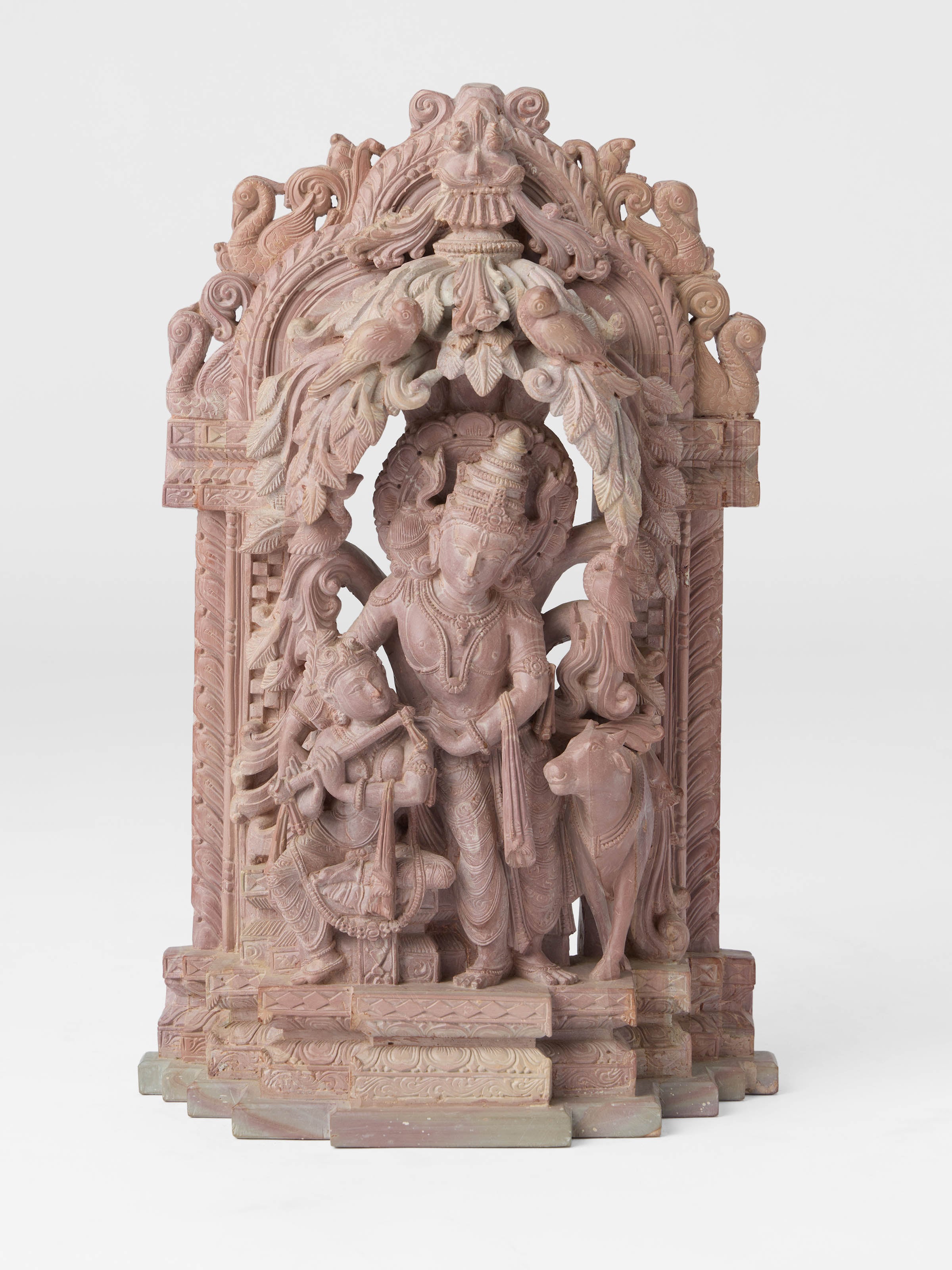 Stone Carved Radha Krishna Idol