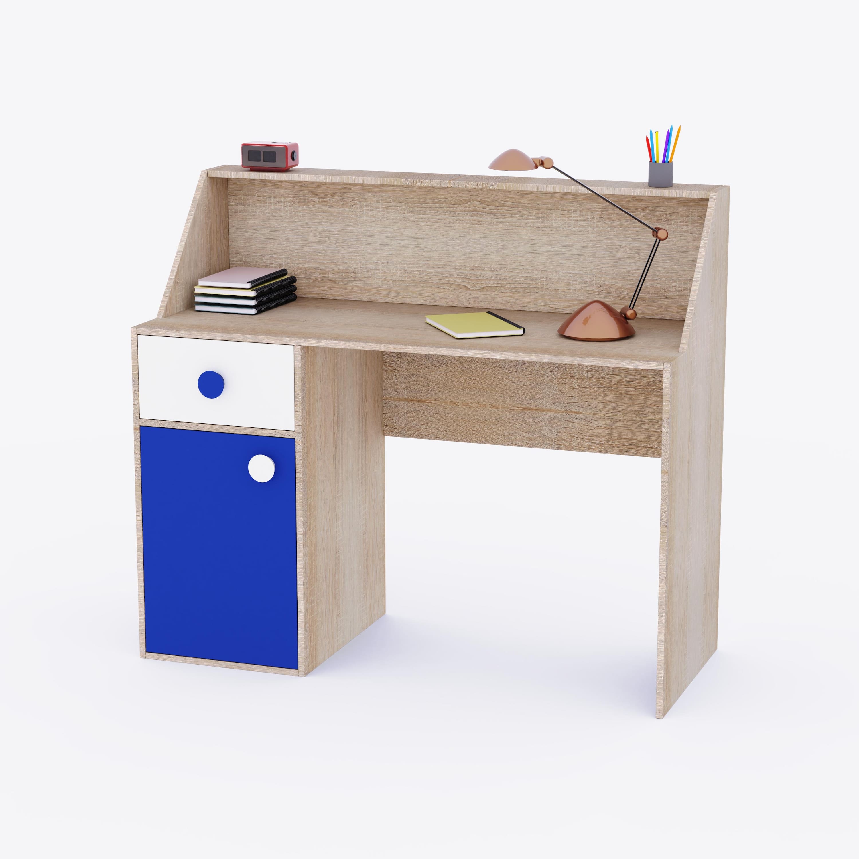 Elementary Study Table In Oak Colour