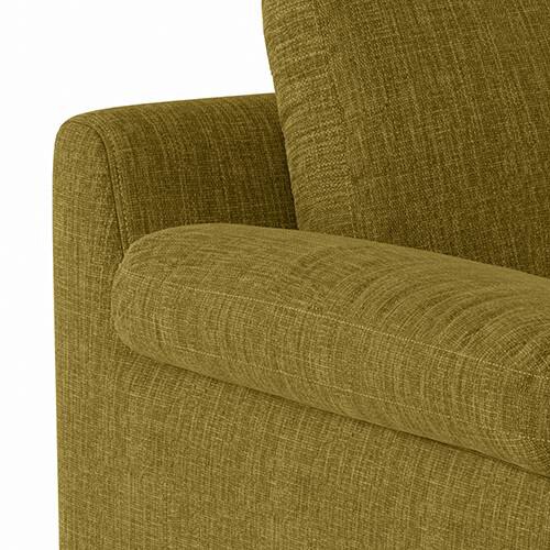 Esquel Premium 1 Seater Fabric Sofa in Olive Green Colour