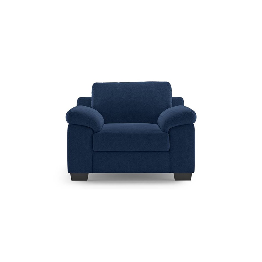 Esquel Premium 1 Seater Fabric Sofa in Lapis Blue Colour - Urban Ladder