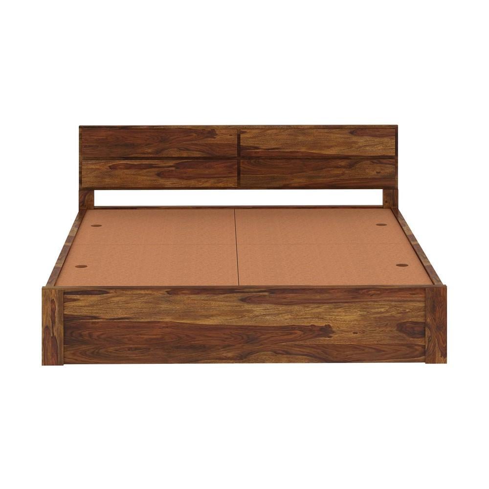 Simplicity Solid Wood King Size Box Storage Bed