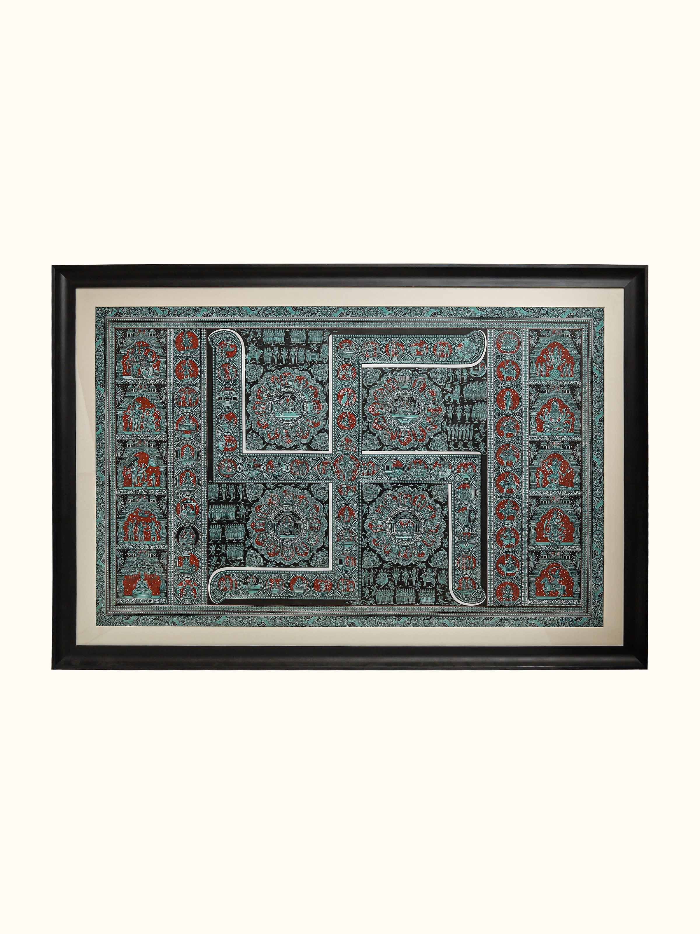 Swastika Patachitra Painting
