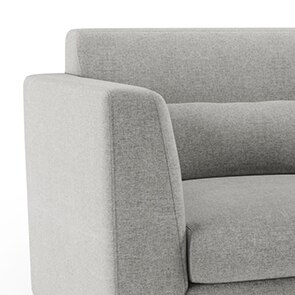 Lewis Sofa Set (Colour : Vapour Grey, Cushion : Hard, Seater : 3+2+1)