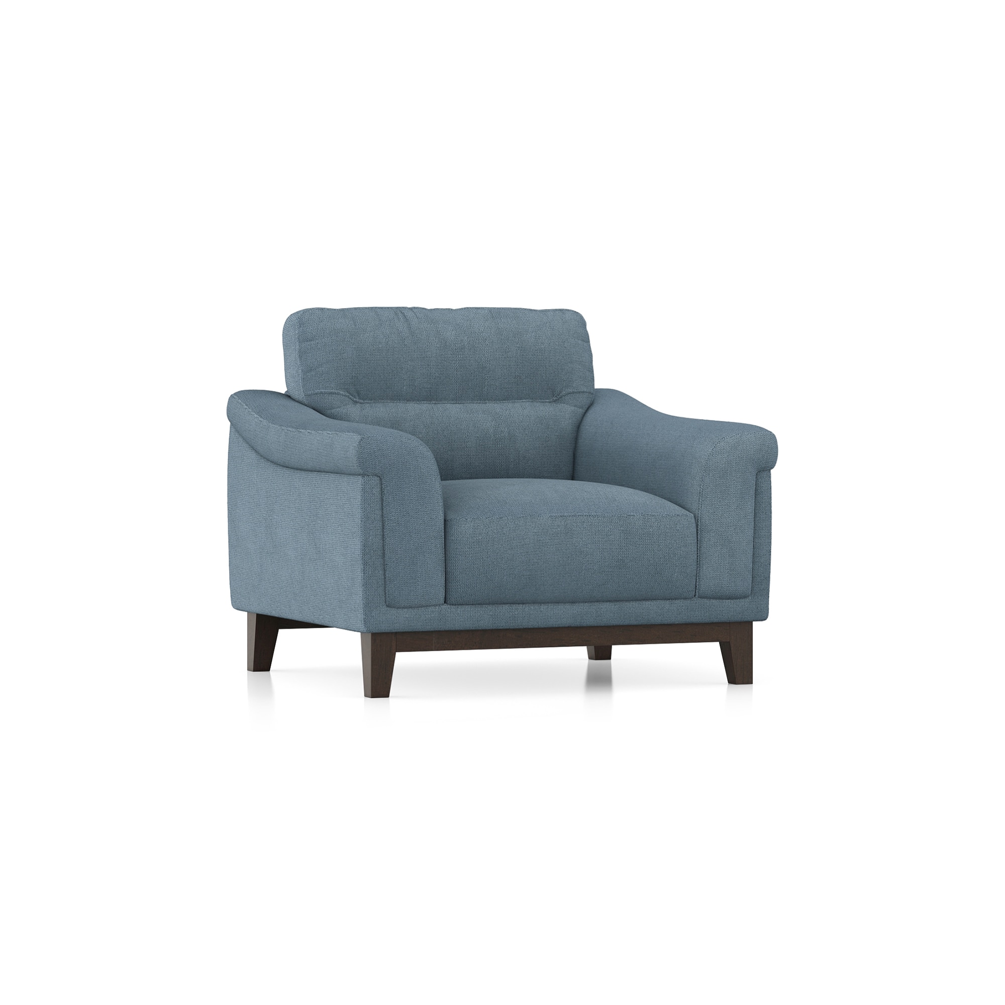 Colby 1 Seater Fabric Sofa in Ocean Weave