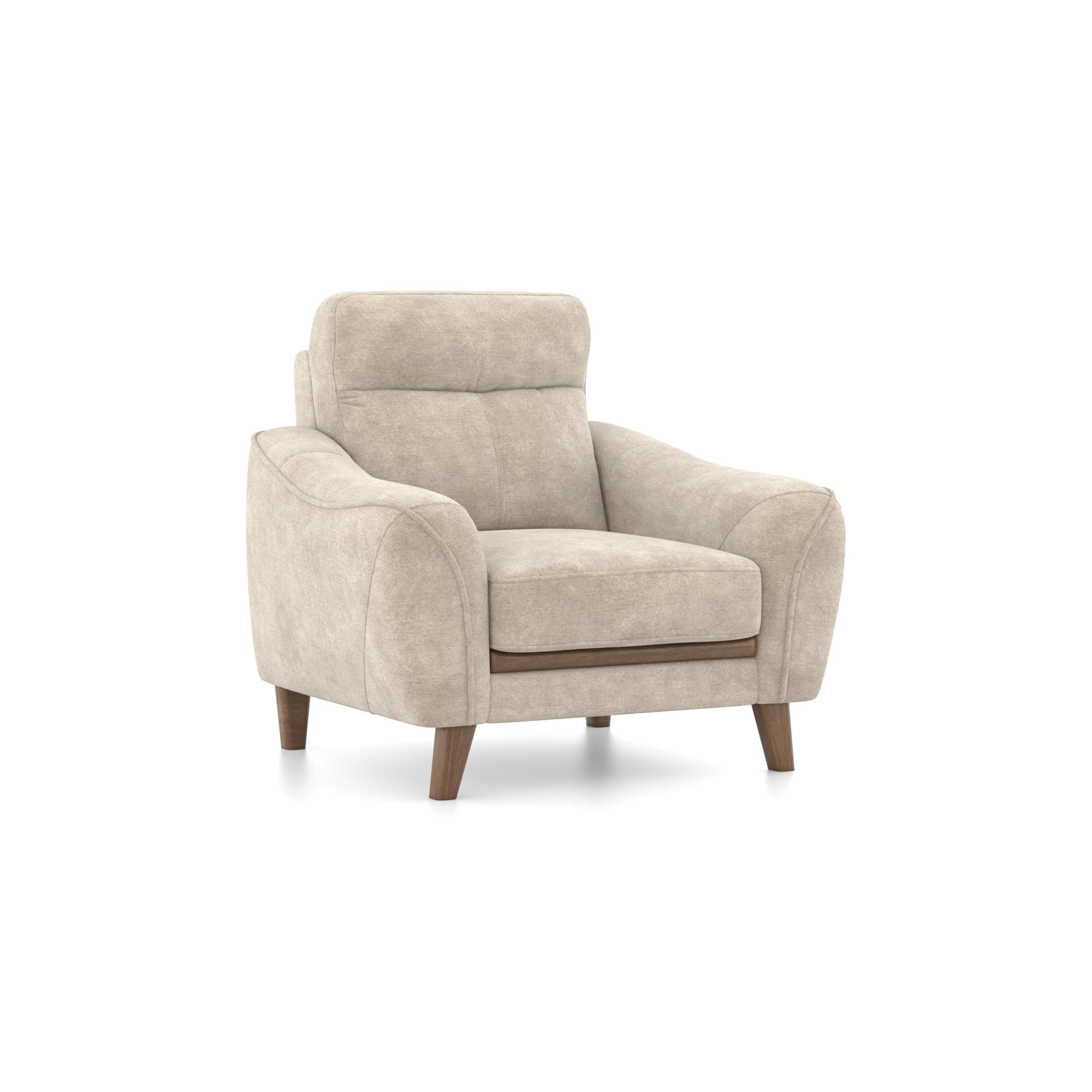 Ronan 1 Seater Fabric Sofa In Beige Colour