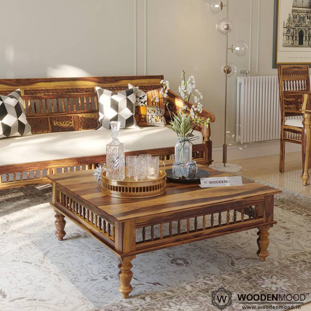 Girli Solid Wood Coffee Table - Woodenmood