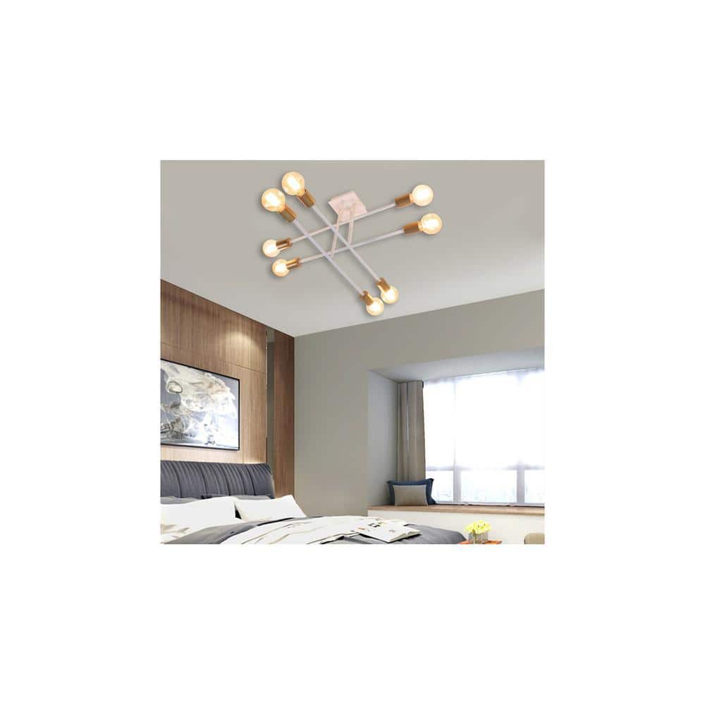 Eight Head Sputnik White Mordern Chandelier