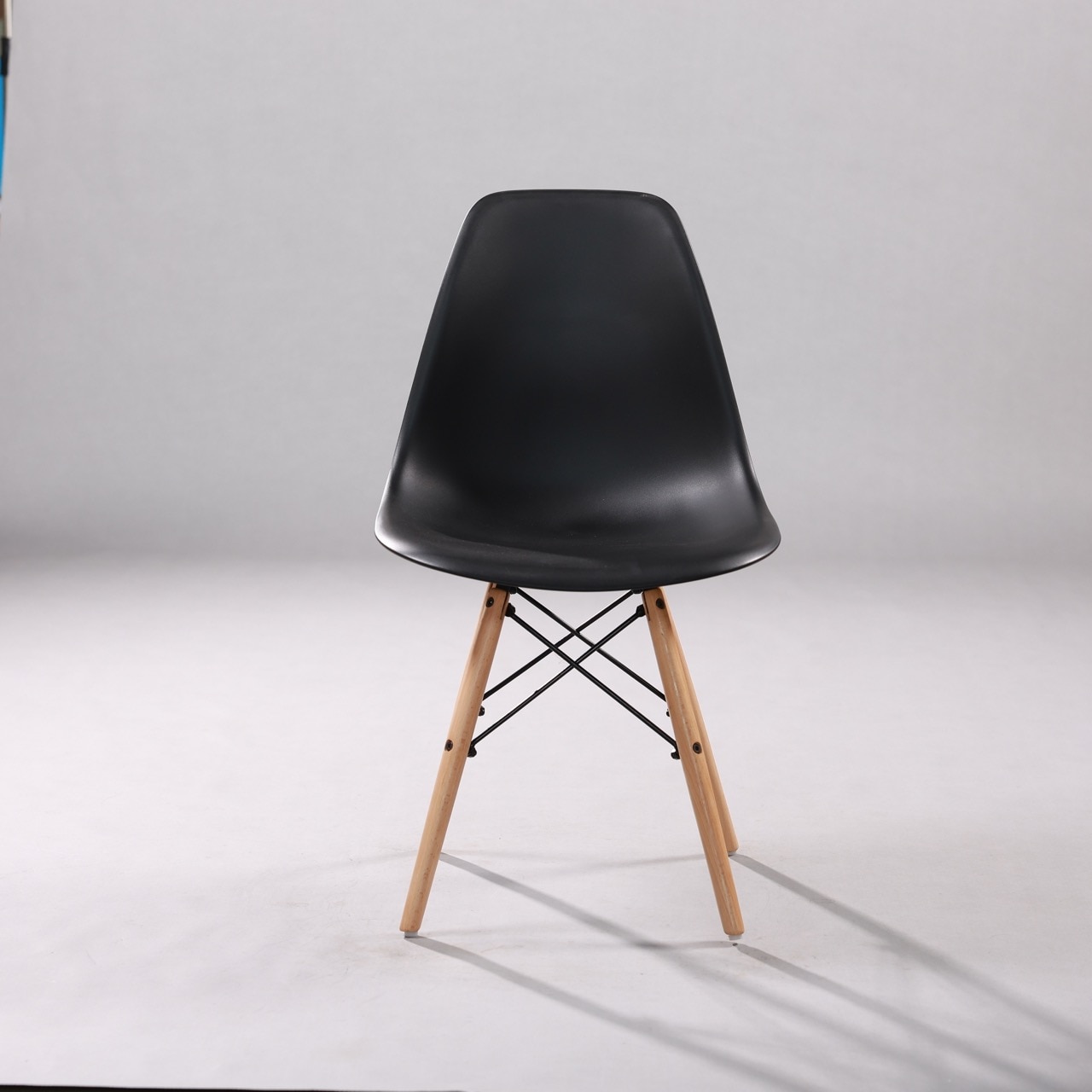 Kepler Brooks Leo Cafeteria Dining Chair in Black Colour - Kepler Brooks