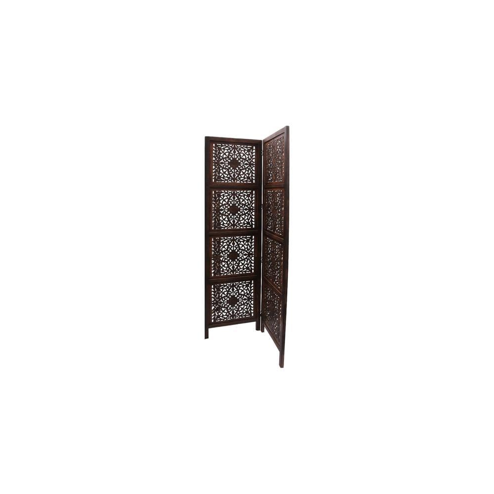 Florella Solid Wood 4 Panel Room Divider