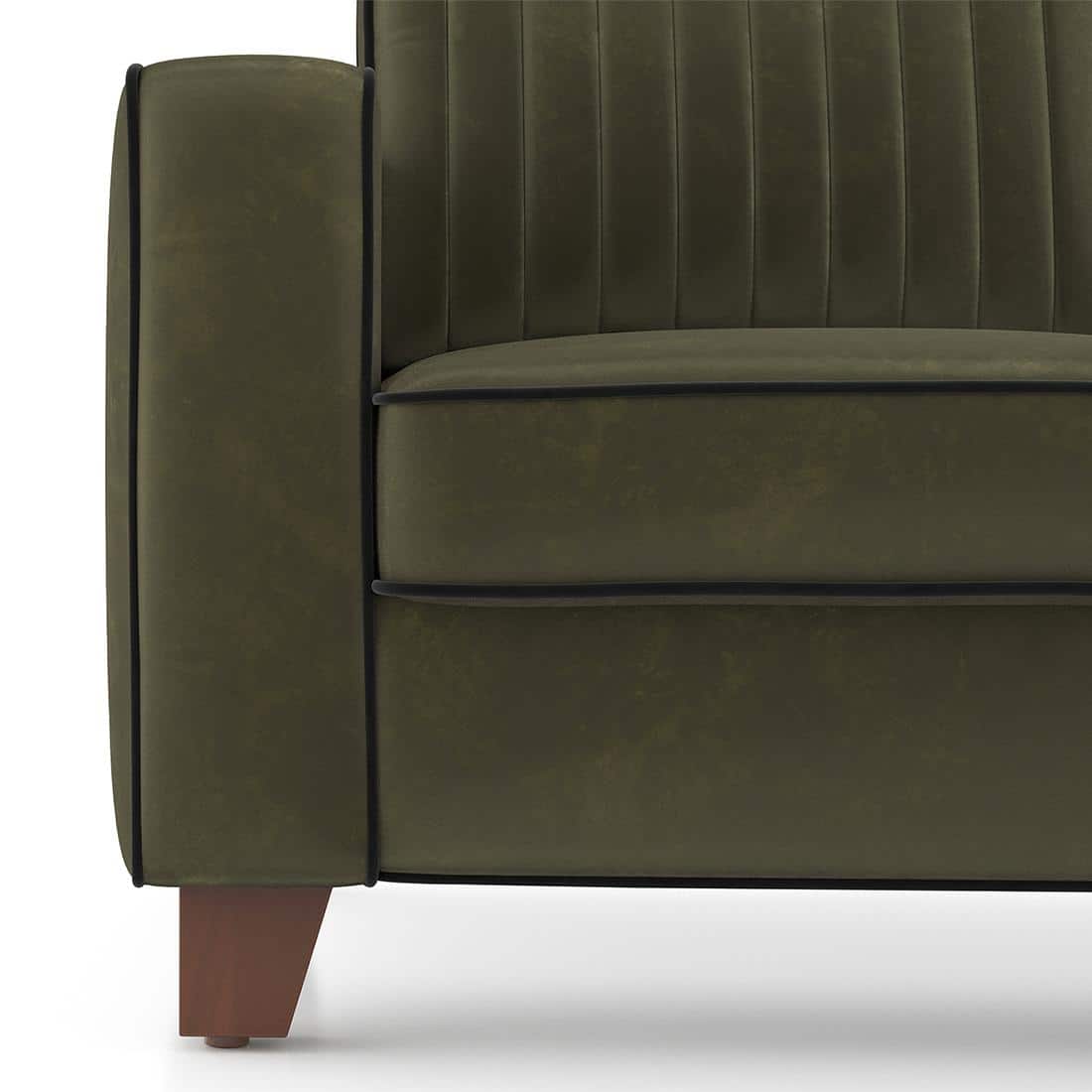 Apollo Neo High Back Sofa (Colour : Deep Olive Velvet, Seating Capacity : 2 Seater, Cushion Type : Soft, Back Height : High Back)