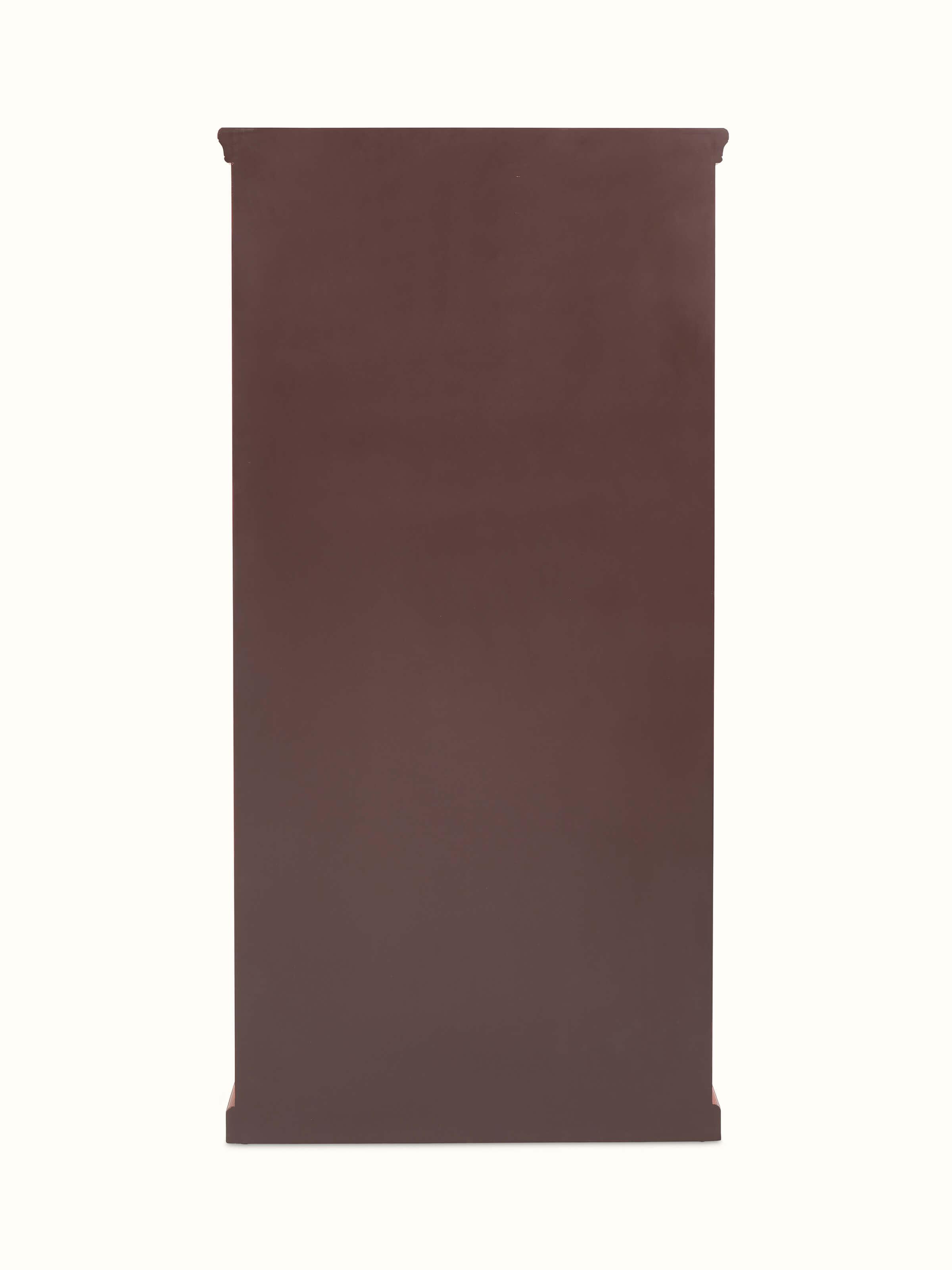 Back view of wooden console table – classic handmade piece for Indian interiors