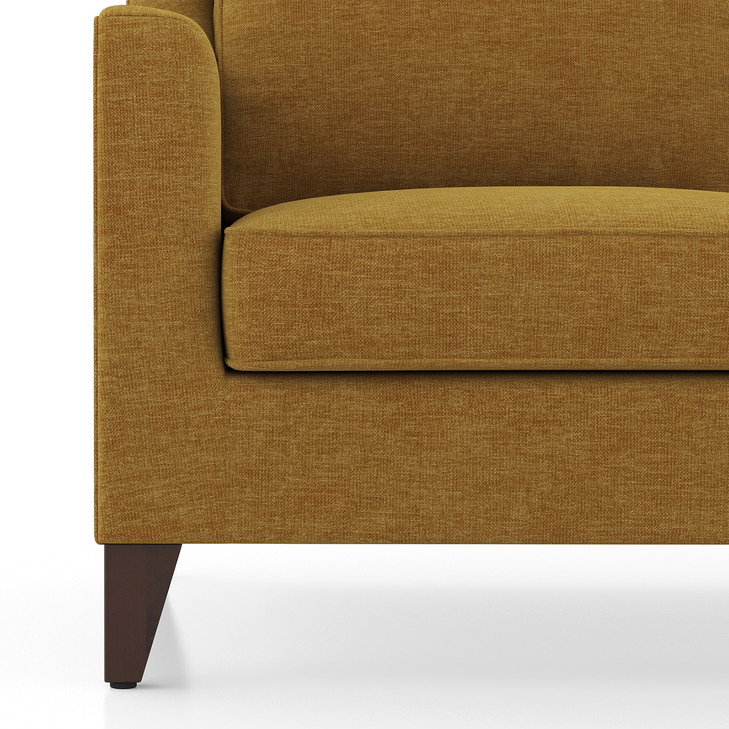 Abbey Sofa (Colour : Ochre, Cushion : Soft, Seating Capacity : 2 Seater)
