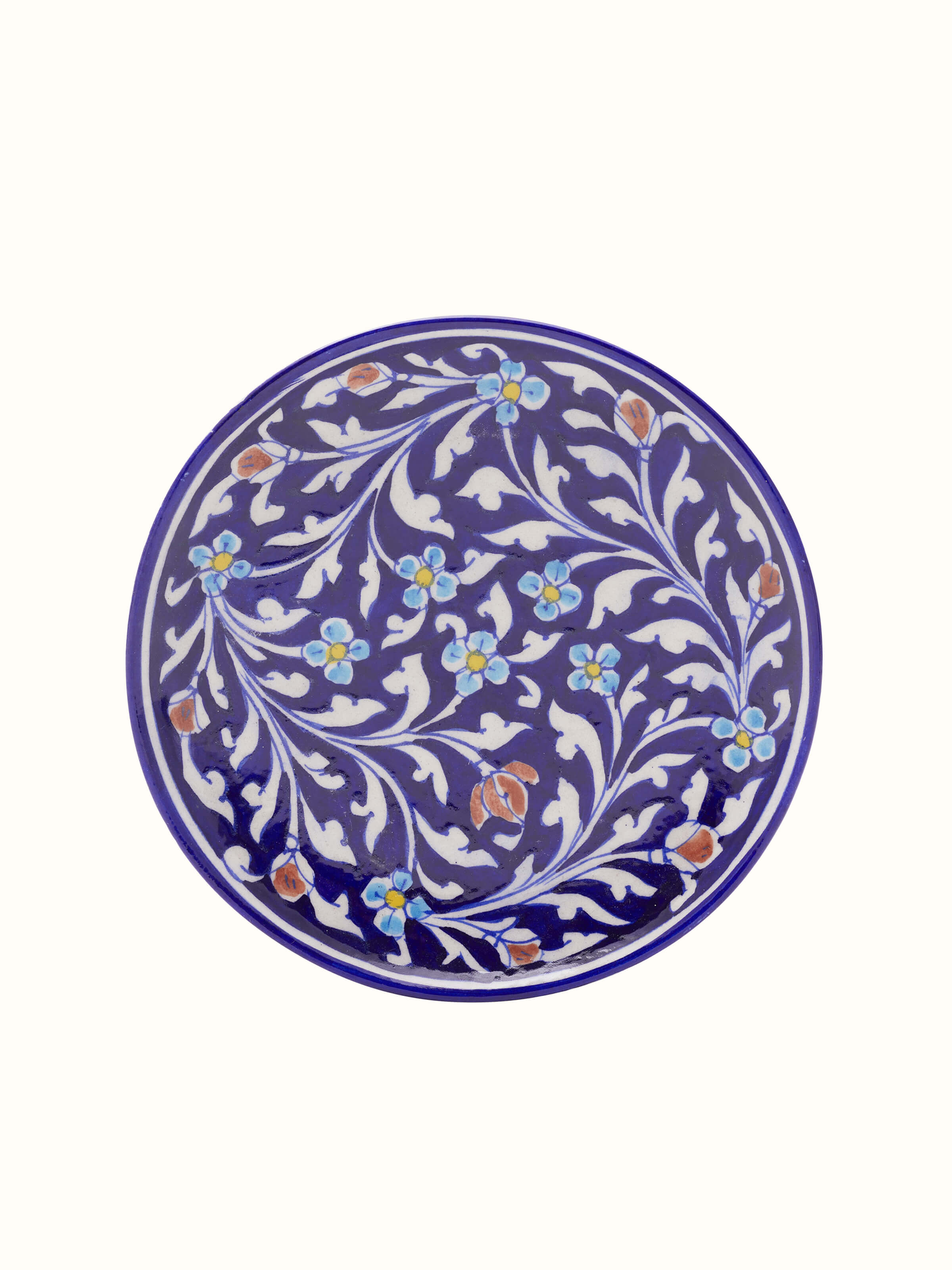 Blue Pottery Ceramic Decorative Plate