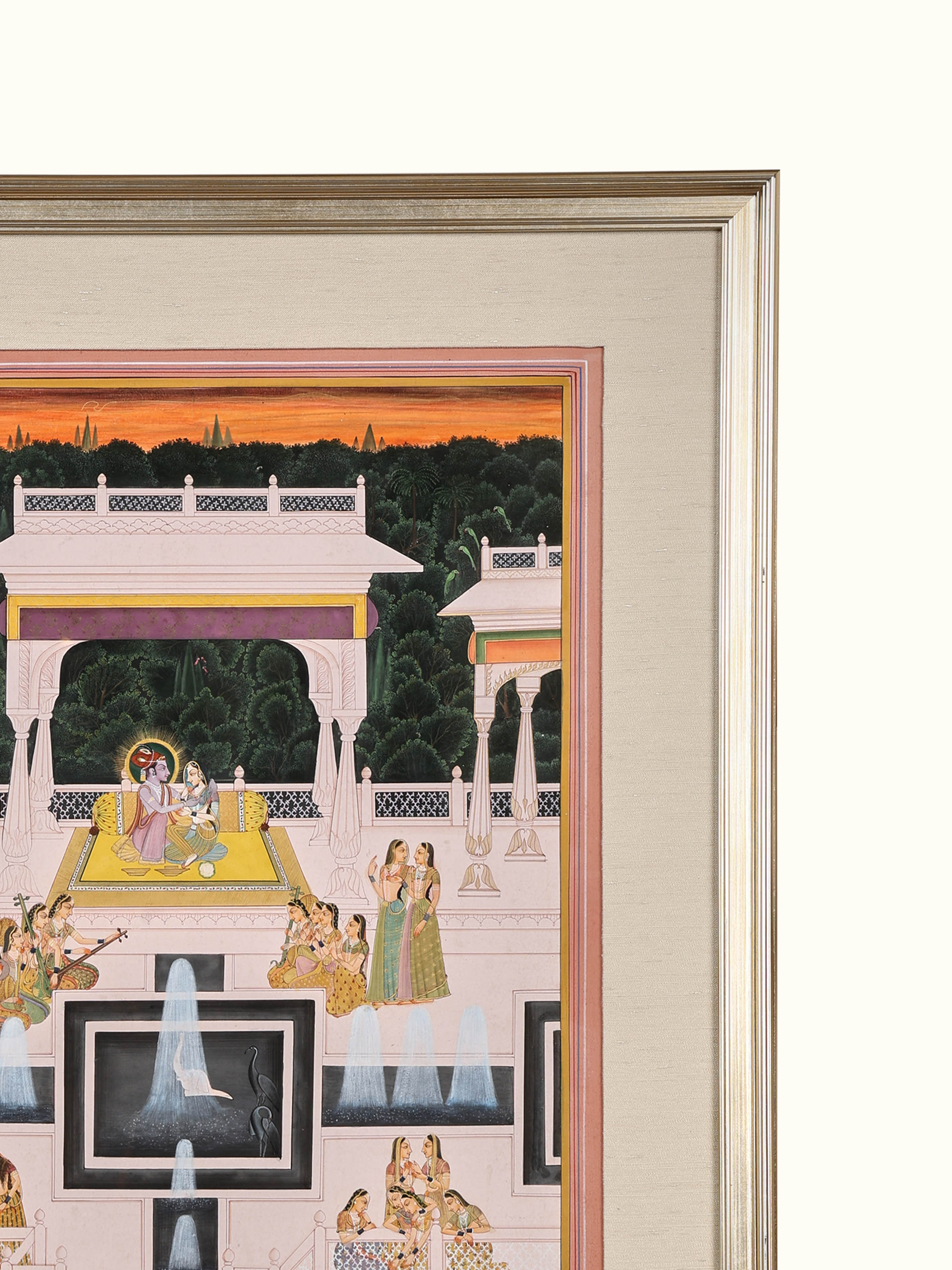 Radha Krishna Miniature Painting
