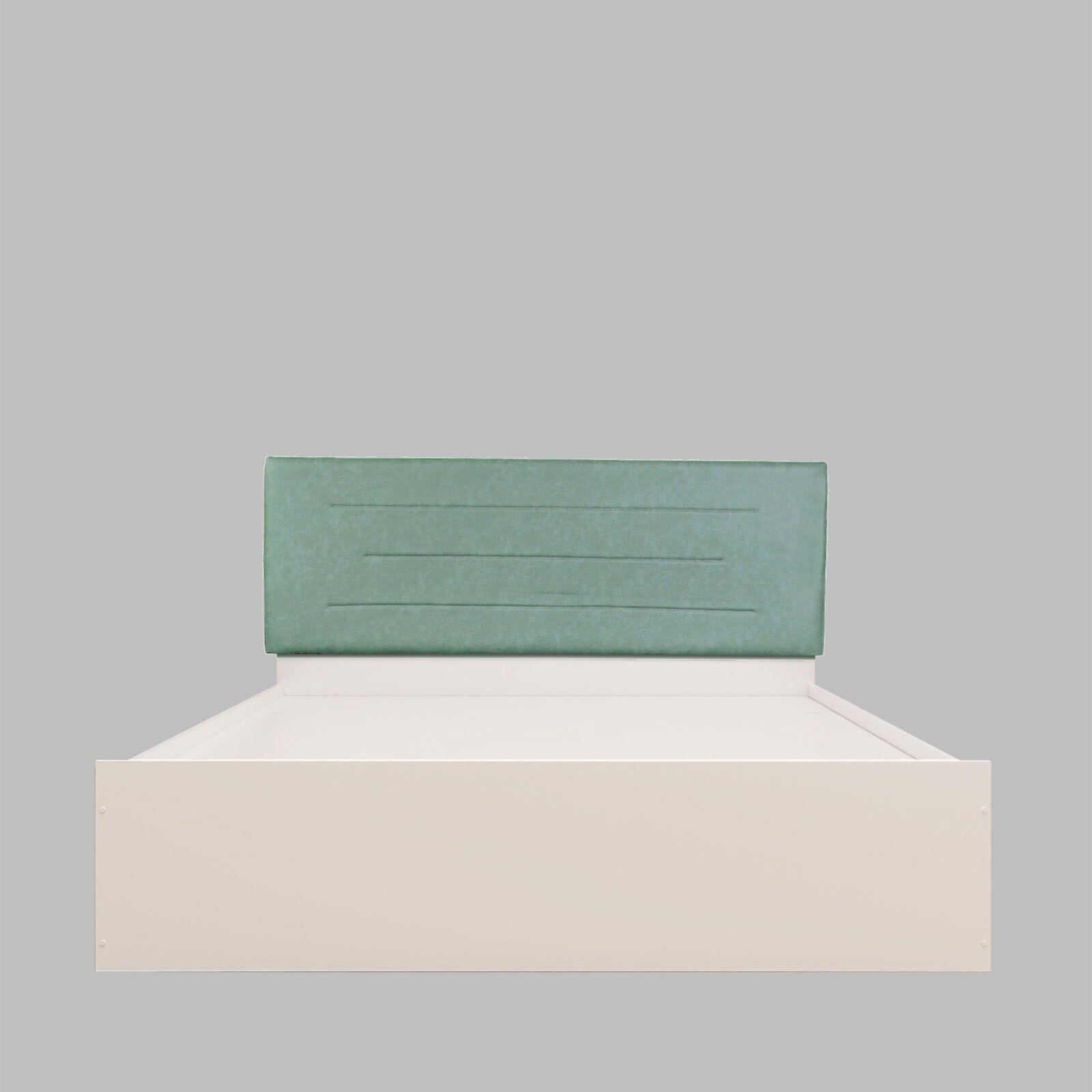 Ahimsa Bed With Premium Leatherette Fabric Box and Half Hydraulic Storage - Queen Bed