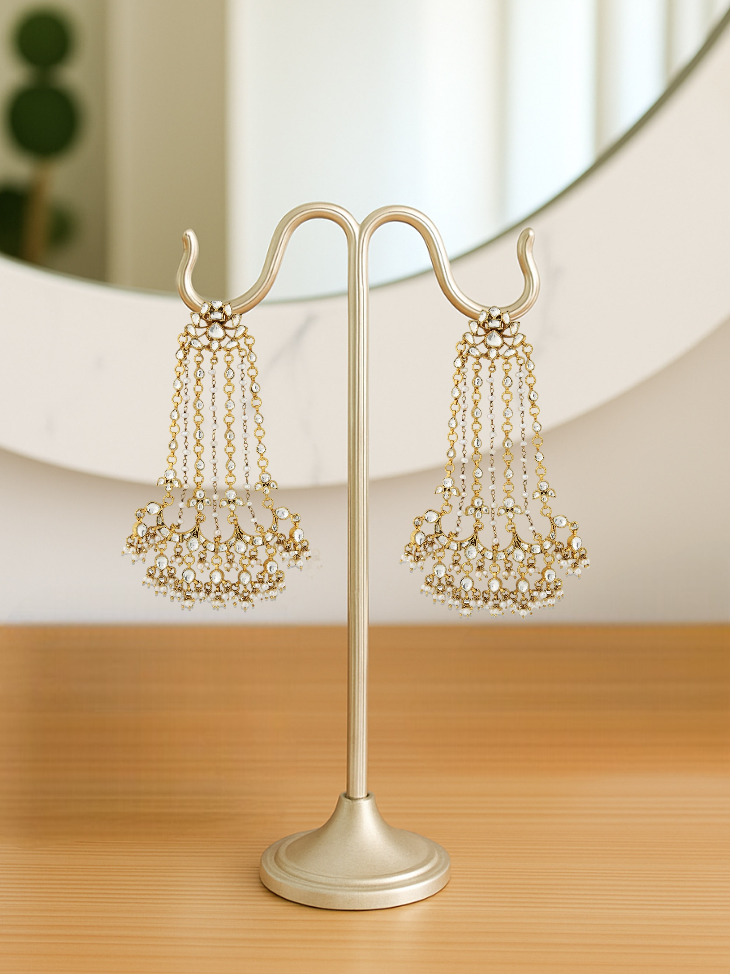 Silver Smithing Chandelier Earrings