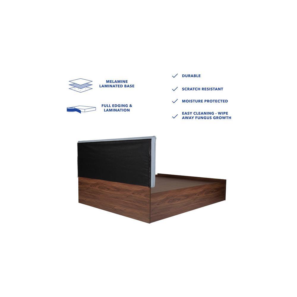 Mudra Bed With Premium Leatherette Fabric And Box Storage Queen Bed