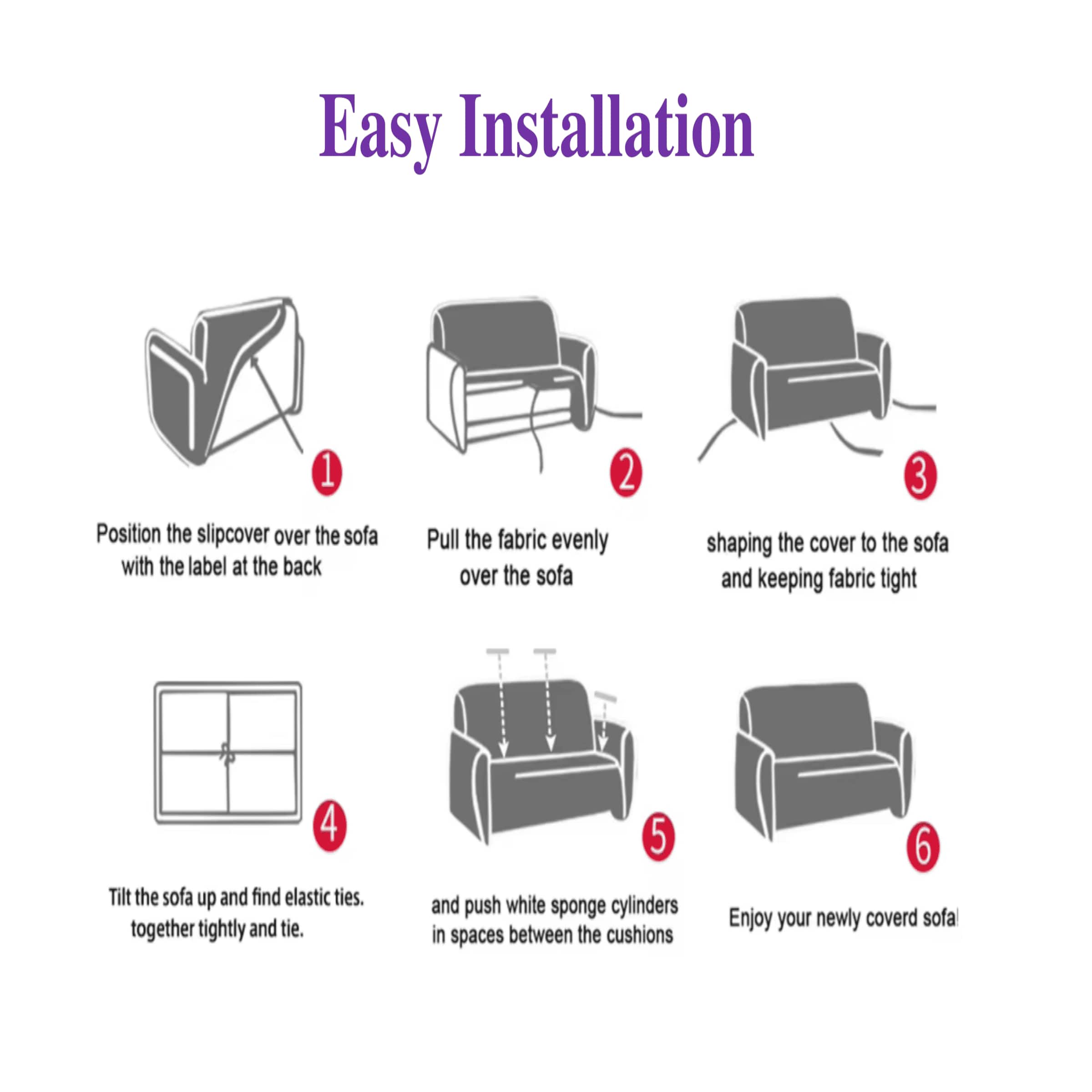 Right Aligned 2 Seater Right Aligned Chaise Magenta Sofa Cover