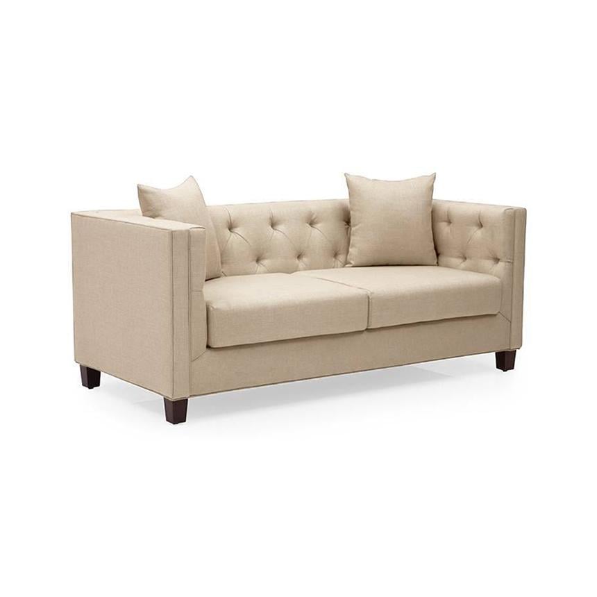 Windsor Essential 2 Seater Fabric Sofa in Pearl Colour