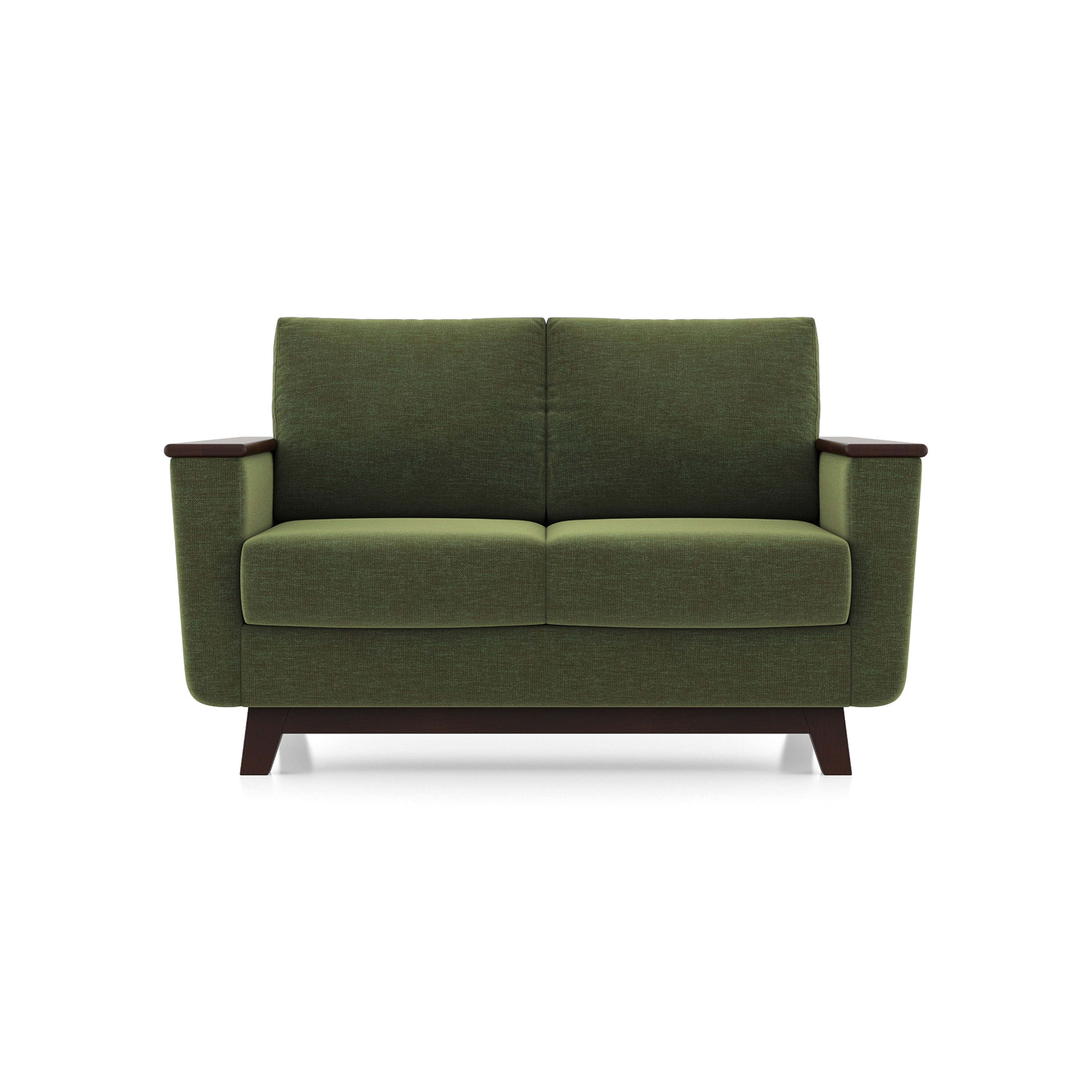 Corby Essential 2 Seater Fabric Sofa In Moss Green