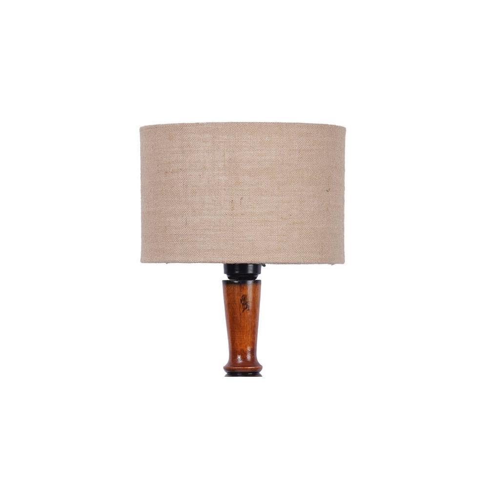 Campbell Brown Cotton Shade Floor Lamp