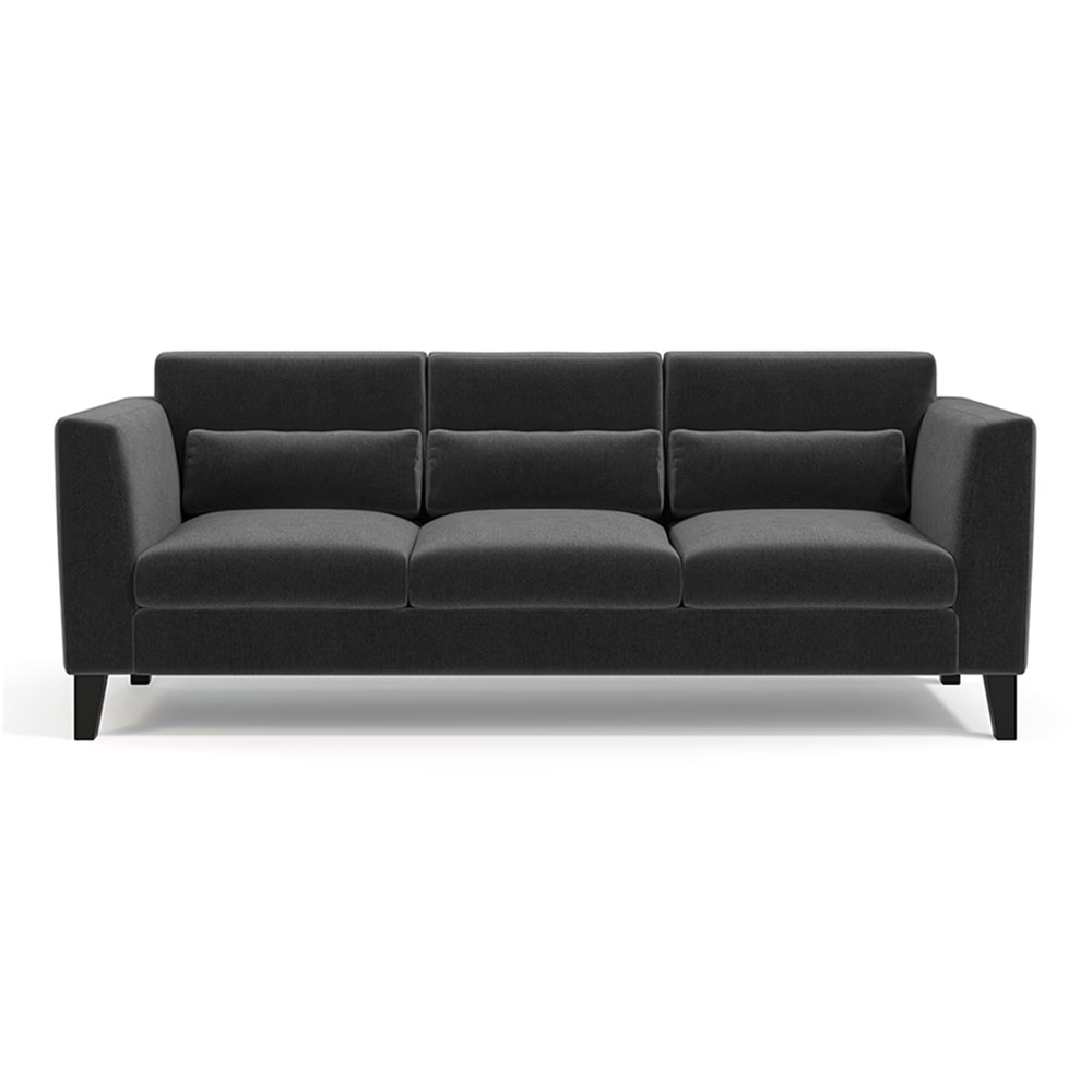 Lewis Sofa (Colour : Pebble Grey, Cushion : Soft, Seater : 3+1+1)