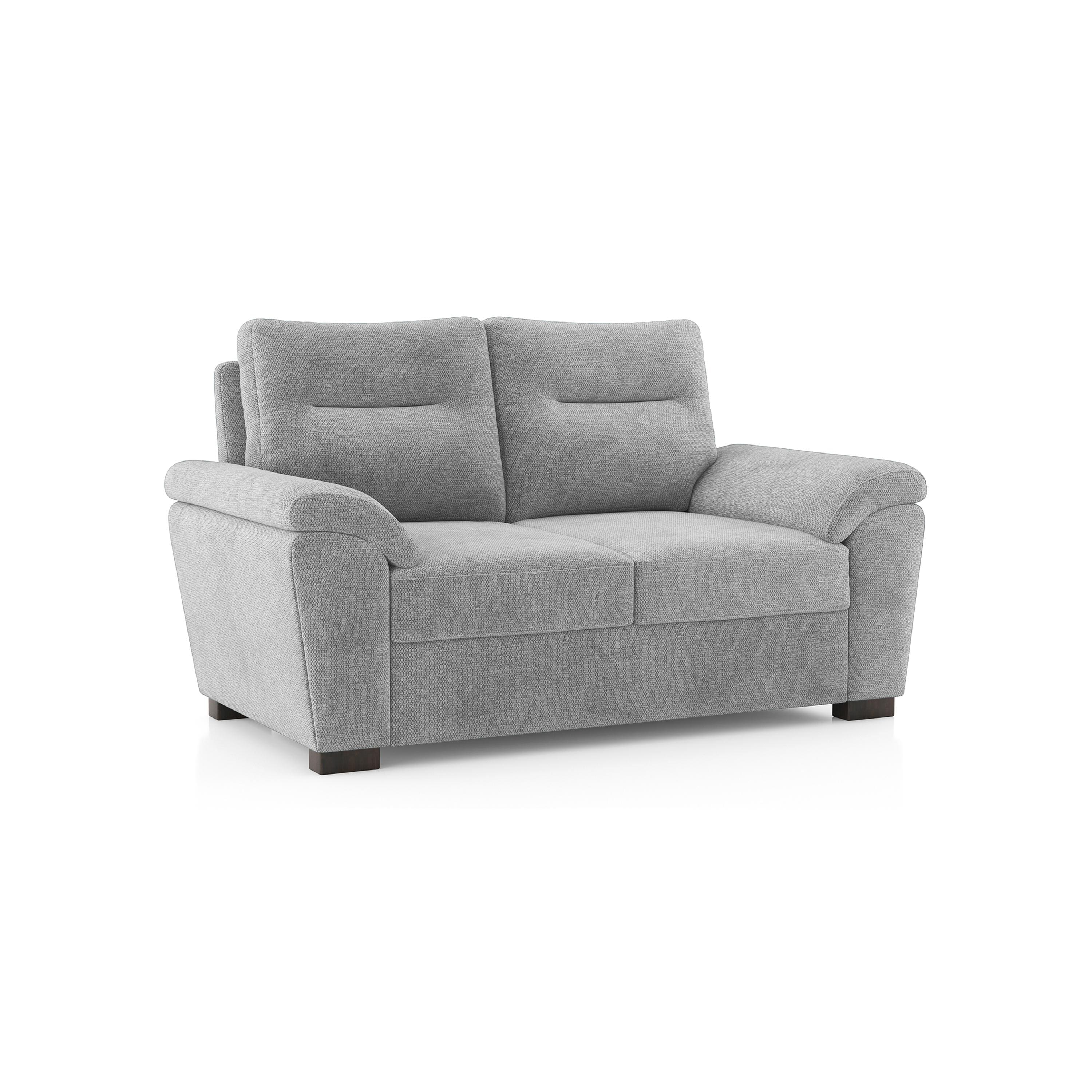 Adelaide Essential 2 Seater Fabric Sofa In Granite Weave