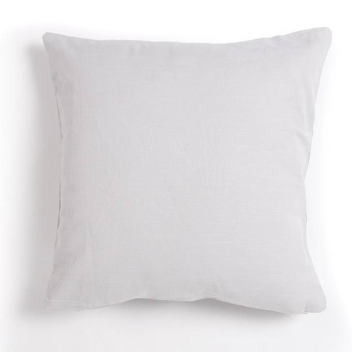 Solid Woven Cotton Cushion Cover