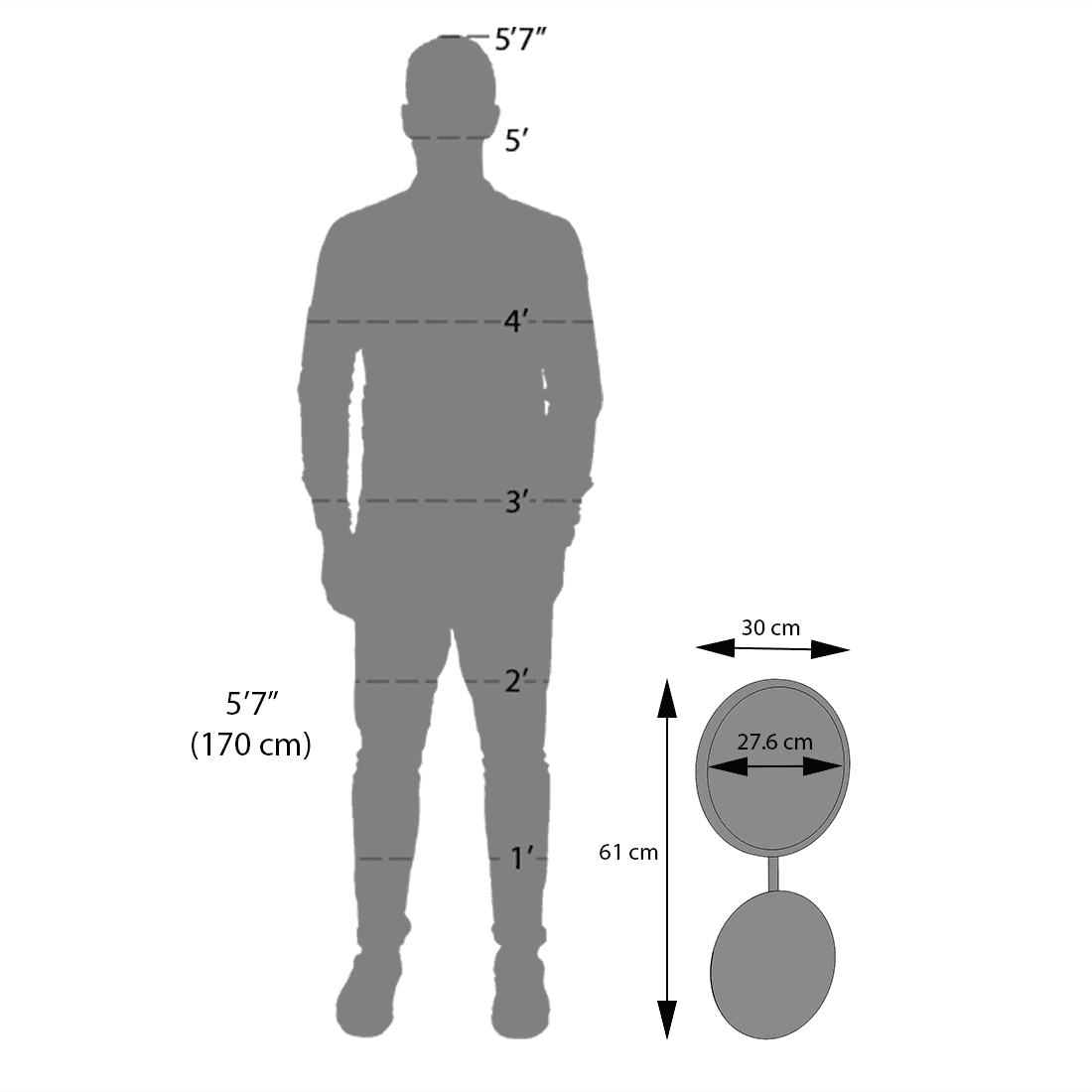 Tomo Metal Mirror Set of 2 In Antique Finish