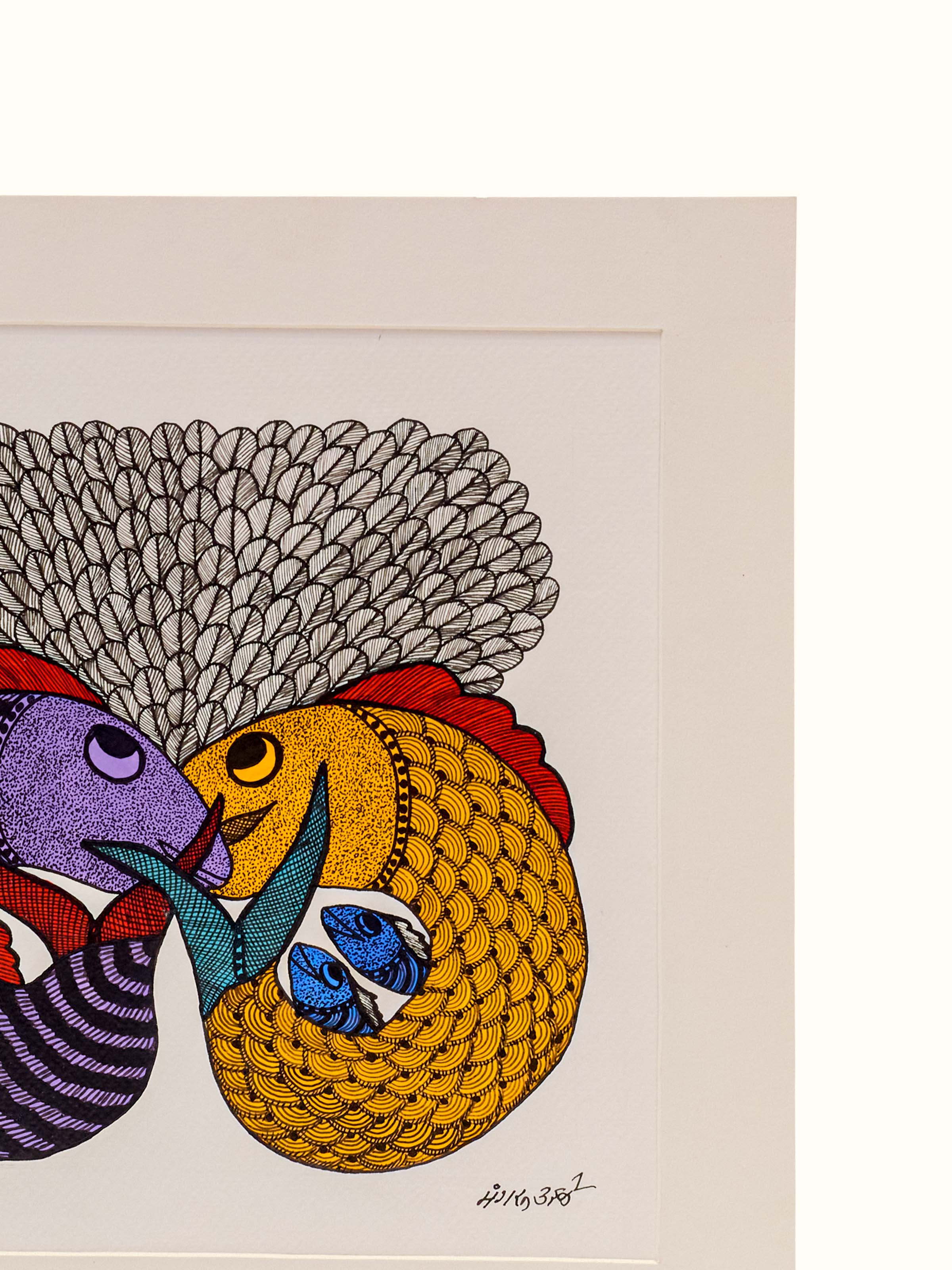 Whispers Beneath Gond Art