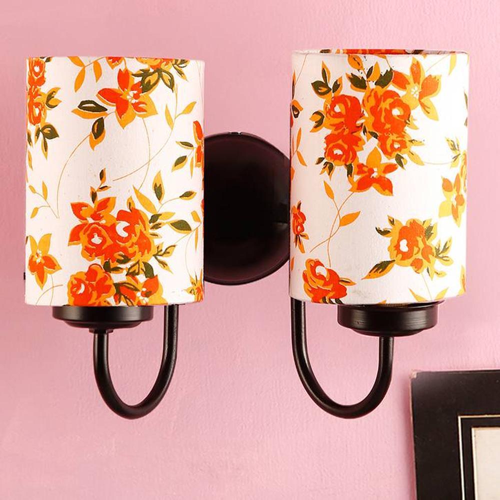 Jaimison Multicolour Fabric Wall Light