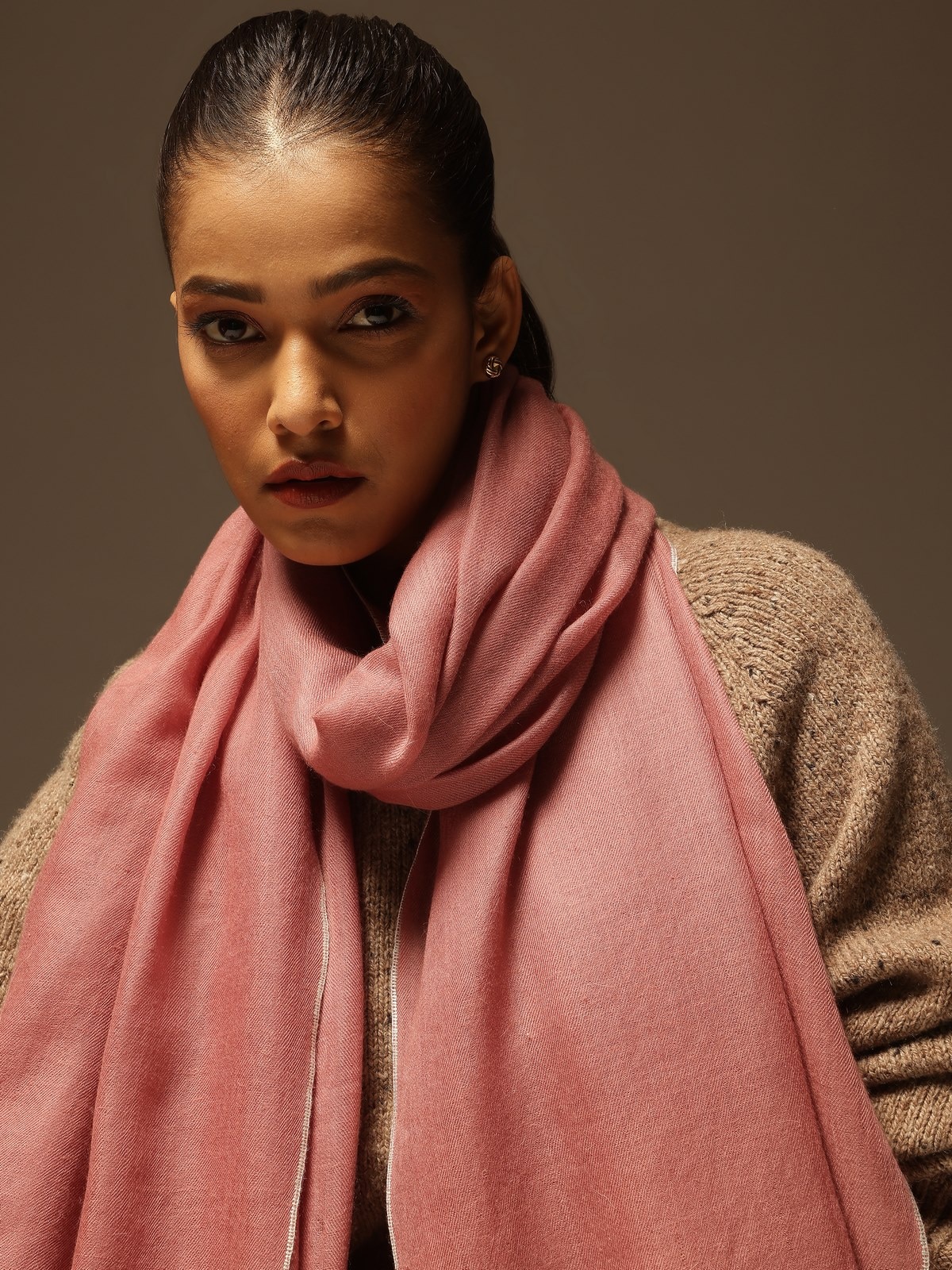 Peach Pashmina Shawl